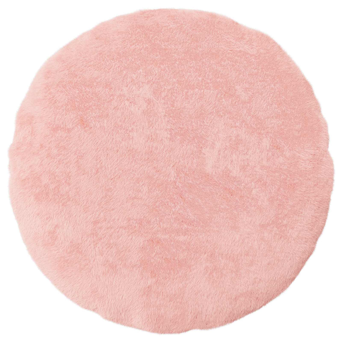 Cushion Cover 6 pcs HEERLEN Pink Ø 60 cm Faux Rabbit Fur