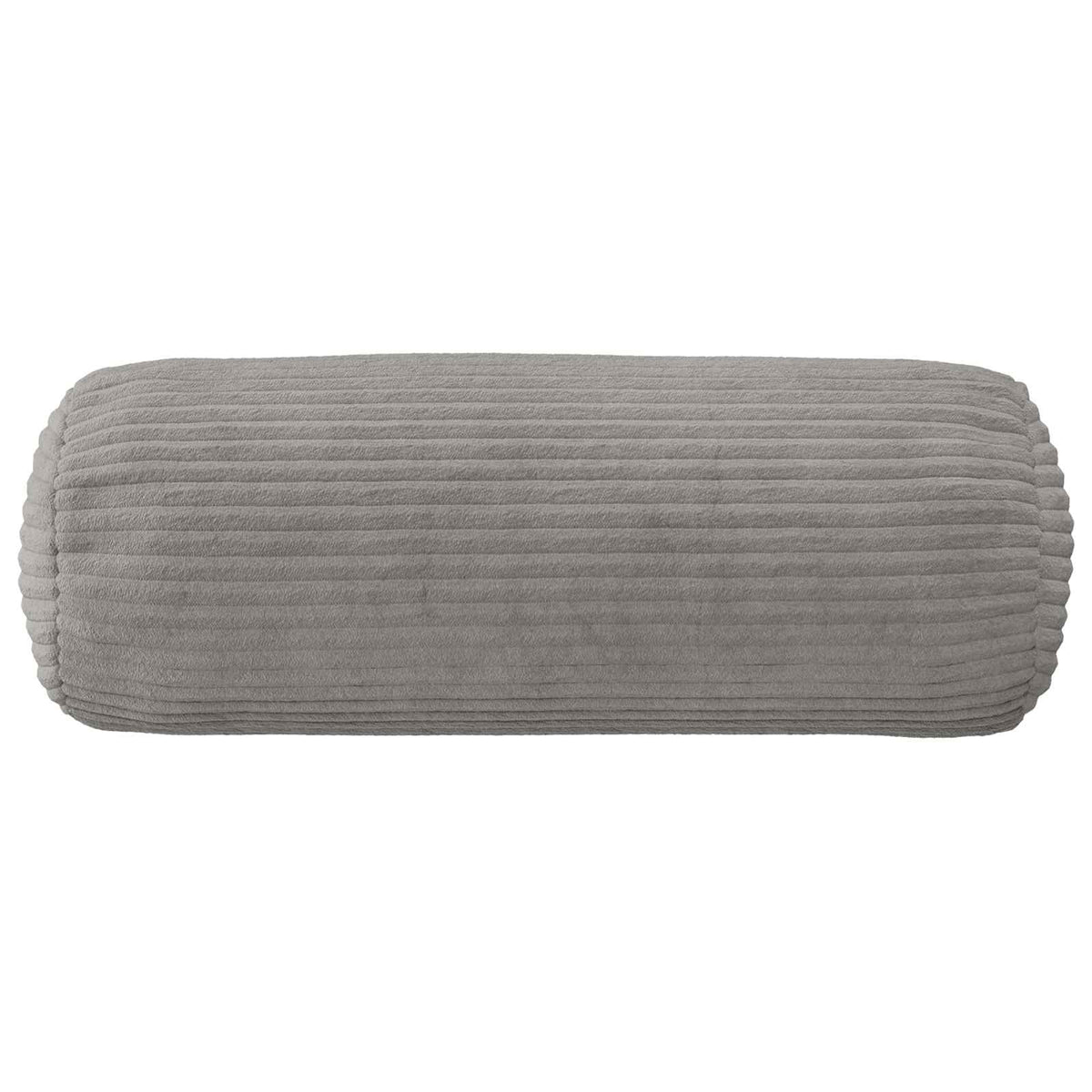 Cushion Cover 6 pcs HEERLEN Light Grey Dia. 15 x 40 cm Corduroy