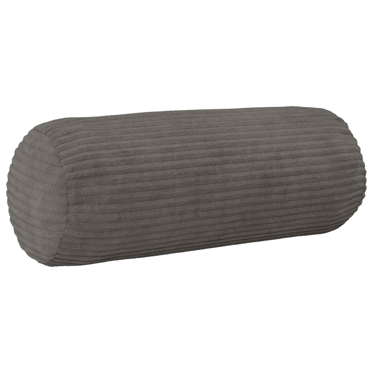 Cushion Cover 6 pcs HEERLEN Dark Grey Ø 15 x 40 cm Corduroy