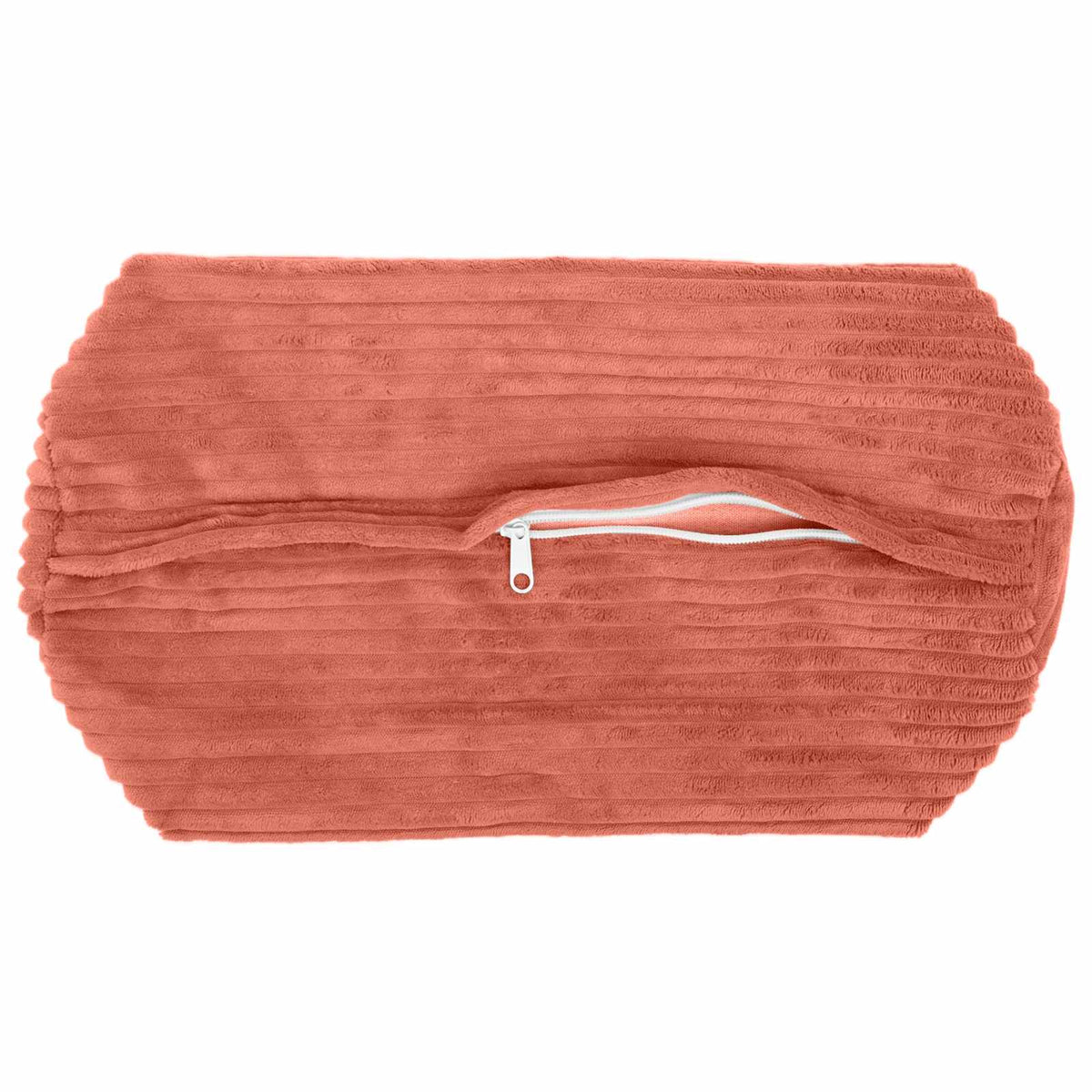 Cushion Cover 6 pcs HEERLEN Red Orange Ø 15 x 40 cm Corduroy