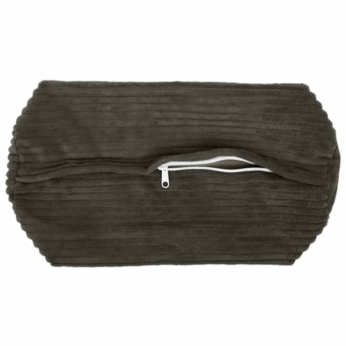Cushion Cover 6 pcs HEERLEN Anthracite Ø 15 x 40 cm Corduroy