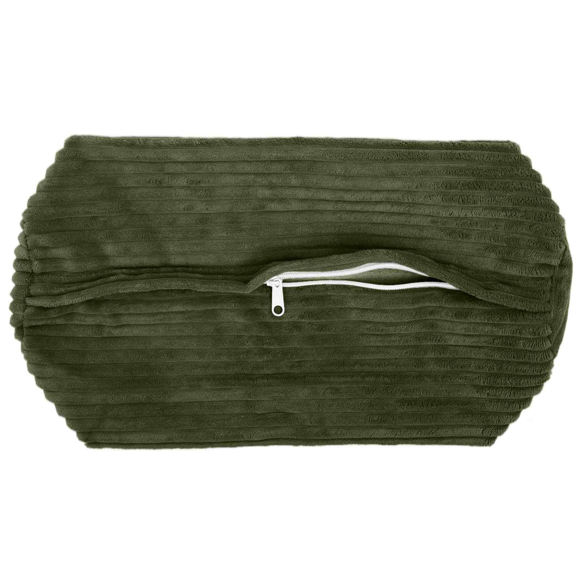 Cushion Cover 6 pcs HEERLEN Green Ø 15 x 40 cm Corduroy