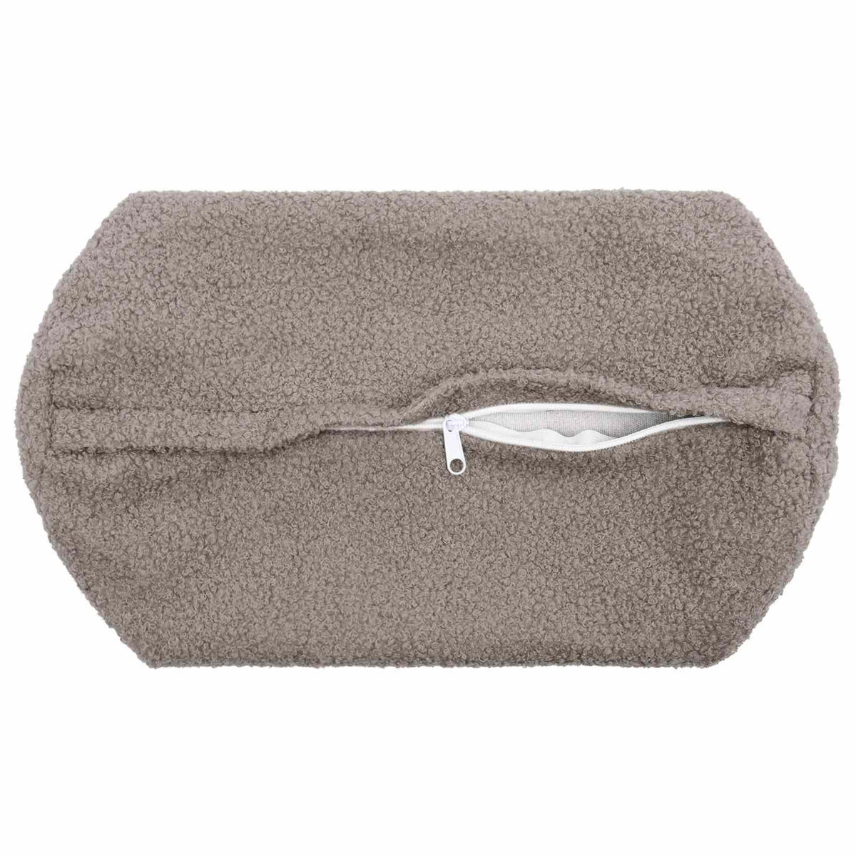 Cushion Cover 6 pcs HEERLEN Light Grey Ø 15 x 40 cm Bouclé
