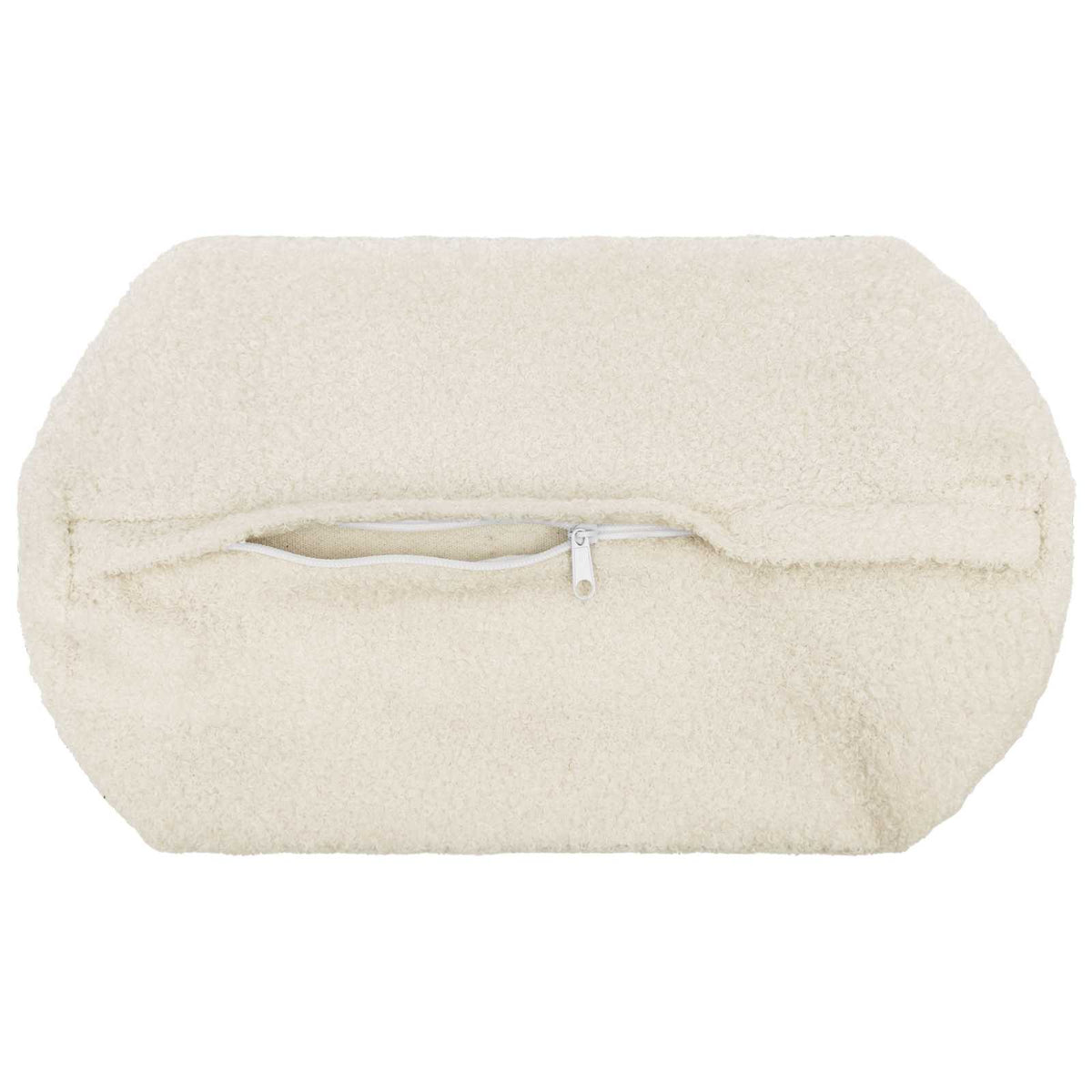 Cushion Cover 6 pcs HEERLEN Cream Ø 15 x 40 cm Bouclé