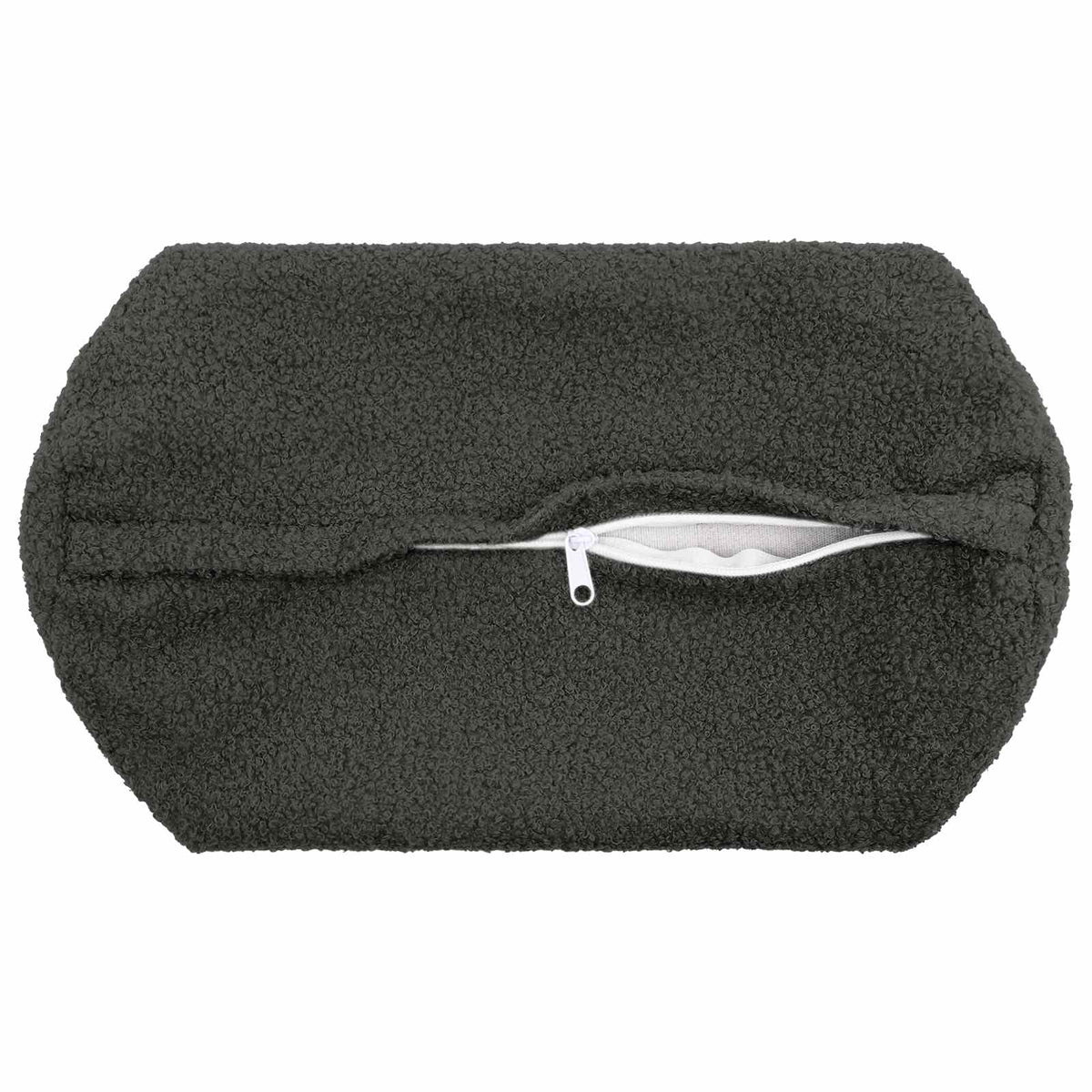 Cushion Cover 6 pcs HEERLEN Dark Grey Ø 15 x 40 cm Bouclé