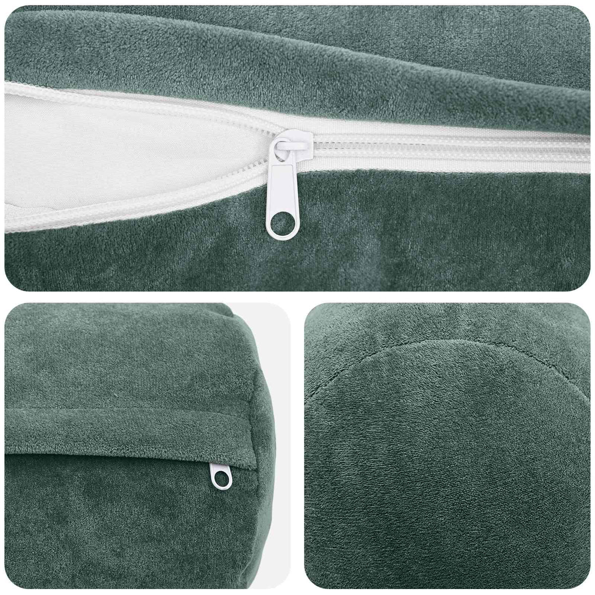 Cushion Cover 6 pcs HEERLEN Sea Blue Ø 15 x 40 cm