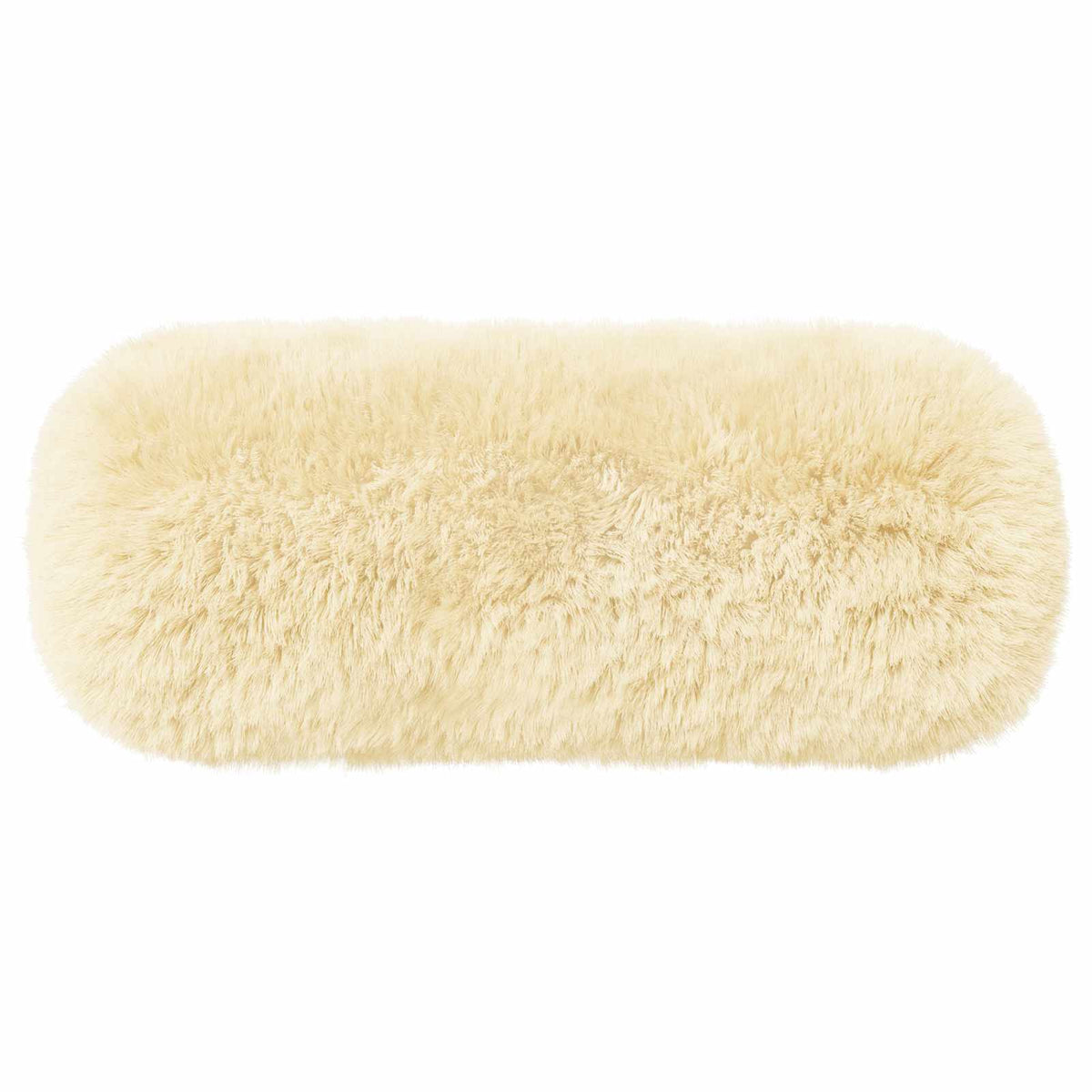 Cushion Cover 6 pcs HEERLEN Cream Ø 15 x 40 cm PV Fleece