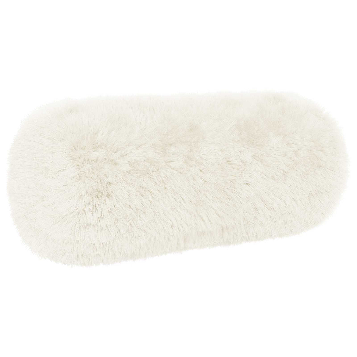 Cushion Cover 6 pcs HEERLEN White Ø 15 x 40 cm PV Fleece