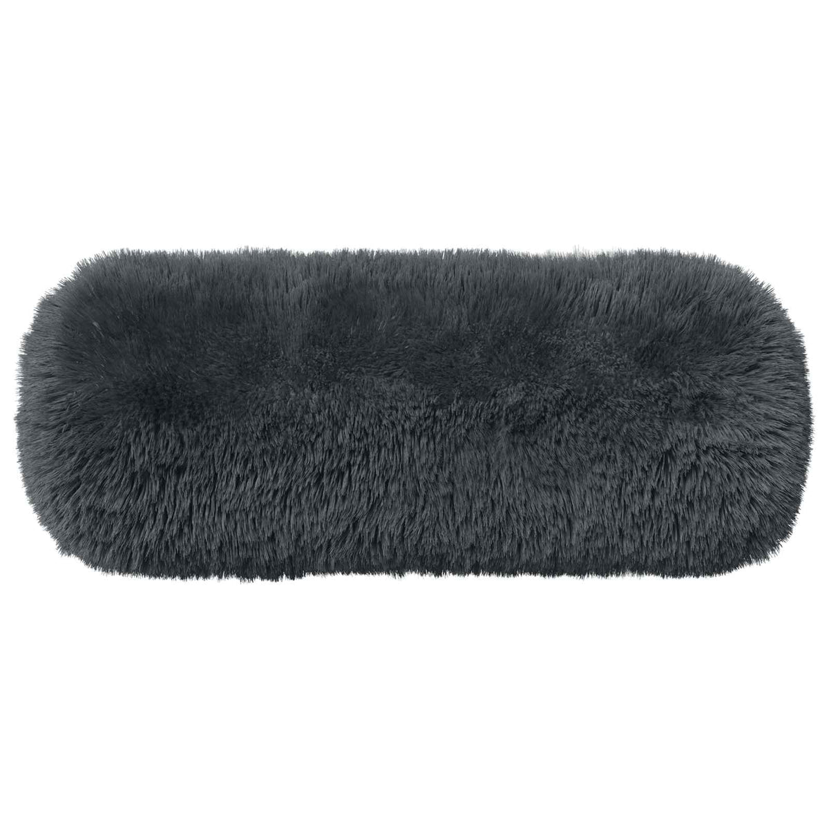 Cushion Cover 6 pcs HEERLEN Anthracite Ø 15 x 40 cm PV Fleece