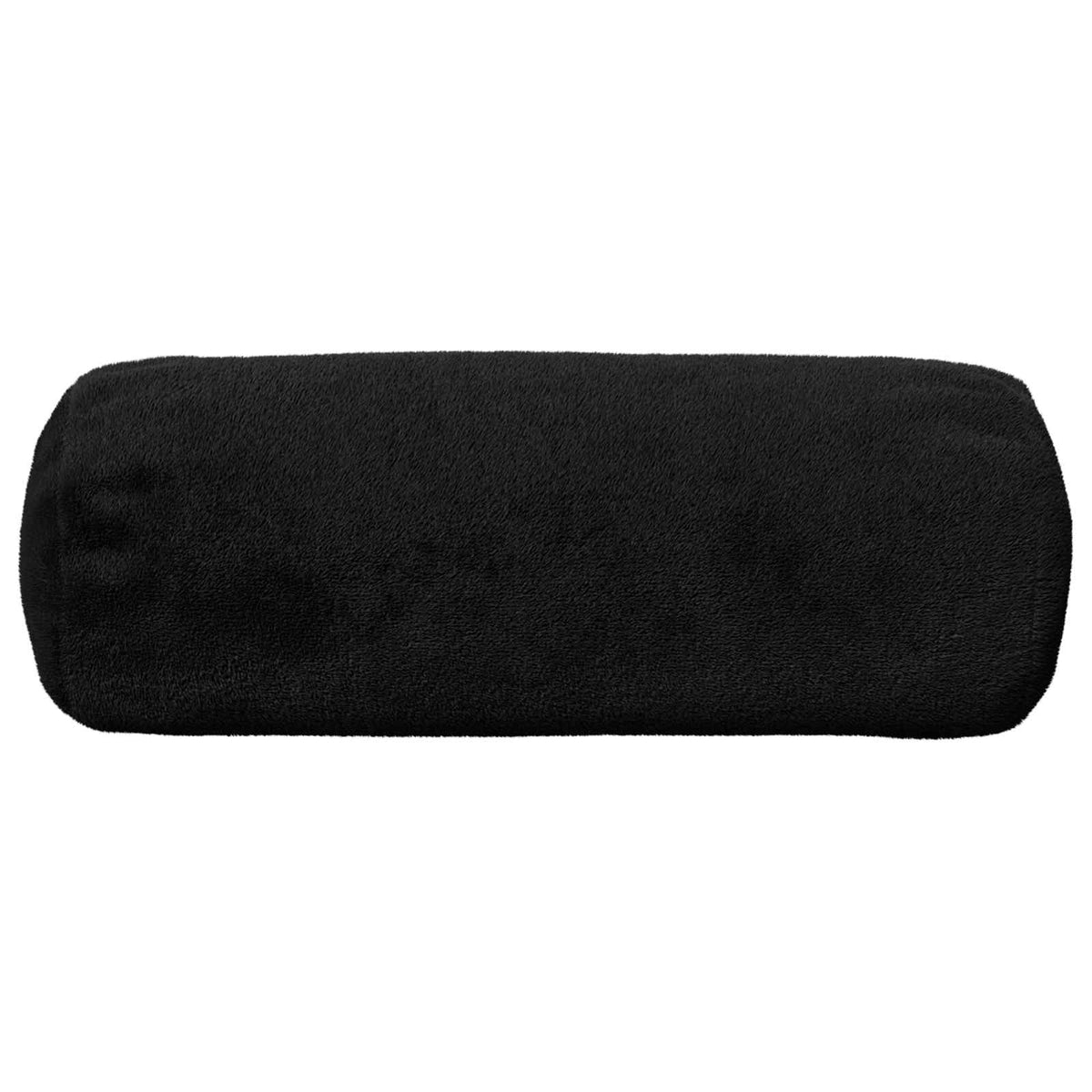 Cushion Cover 6 pcs HEERLEN Black Dia. 15 x 40 cm Flannel