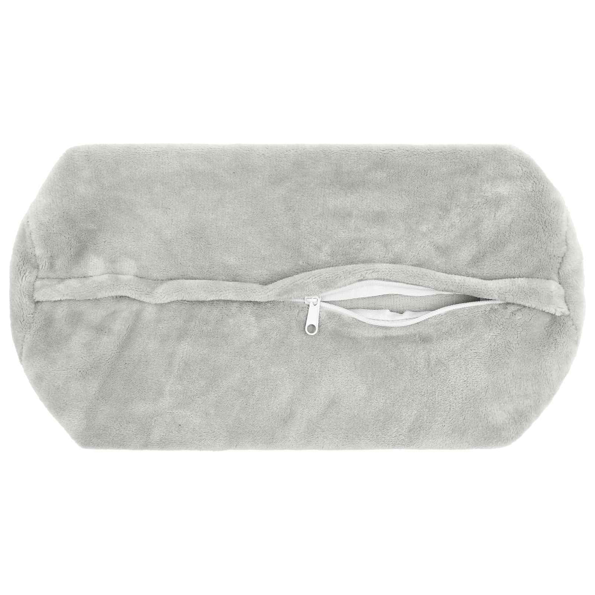 Cushion Cover 6 pcs HEERLEN Light Grey Dia. 15 x 40 cm Flannel