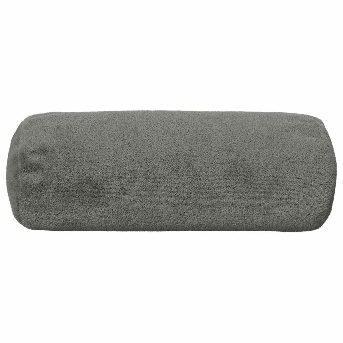 Cushion Cover 6 pcs HEERLEN Dark Grey Dia. 15 x 40 cm Flannel