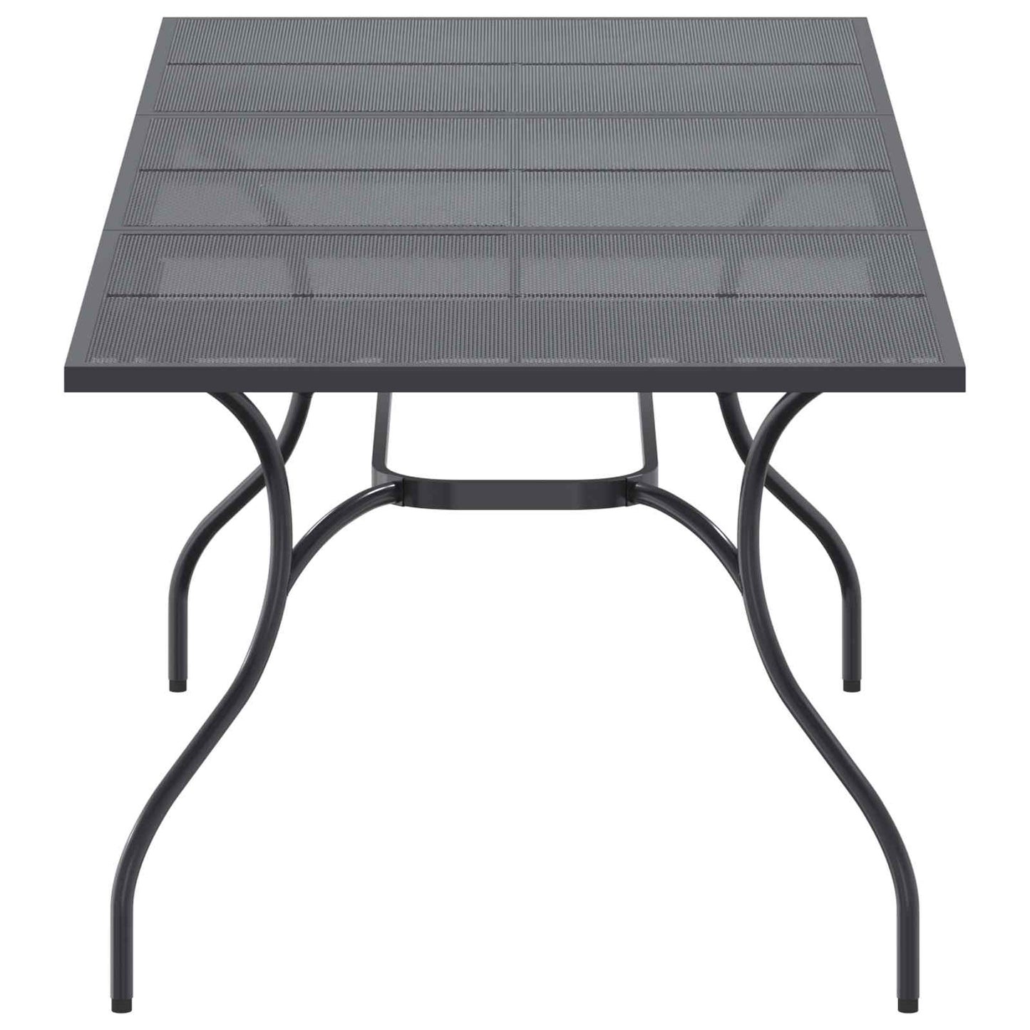 Extendable Mesh Dining Table Anthracite 212 x 90 x 76 cm Steel