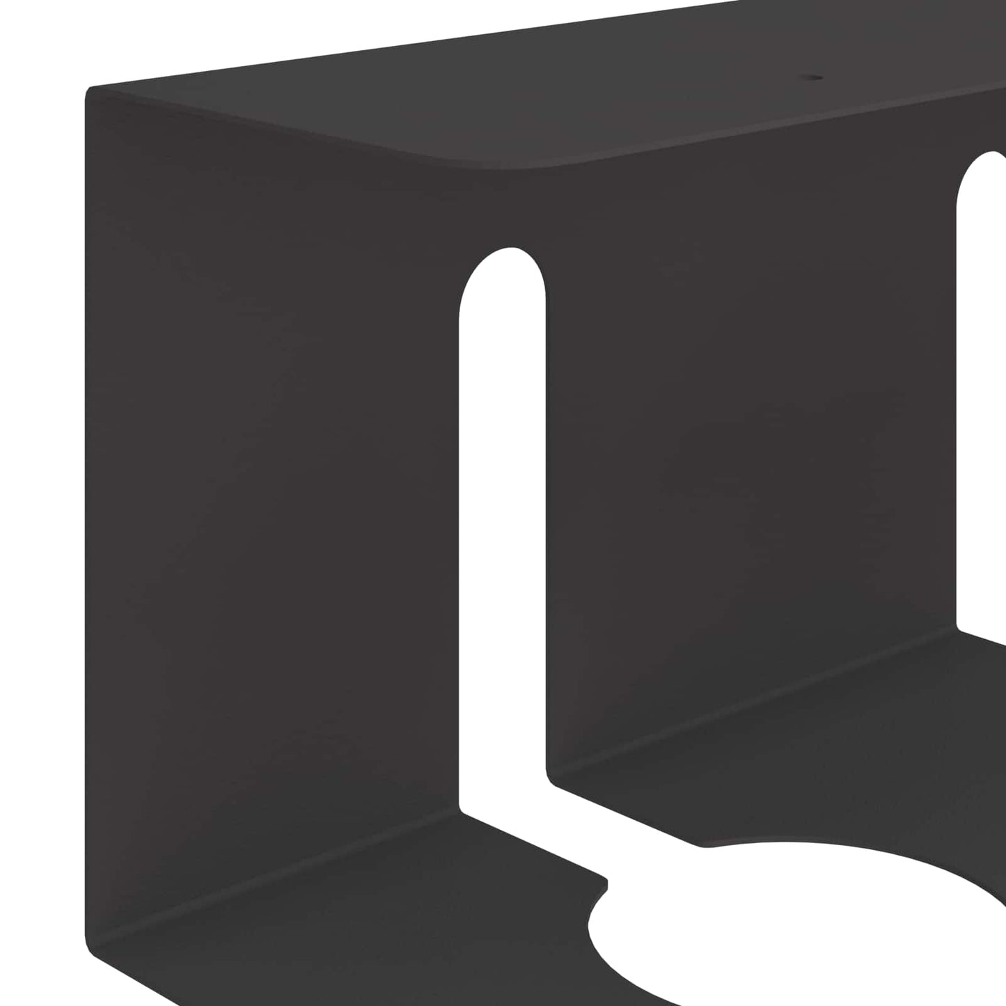 Under Desk Cable Management Tray 2 pcs Black 43 x 12 x 10 cm