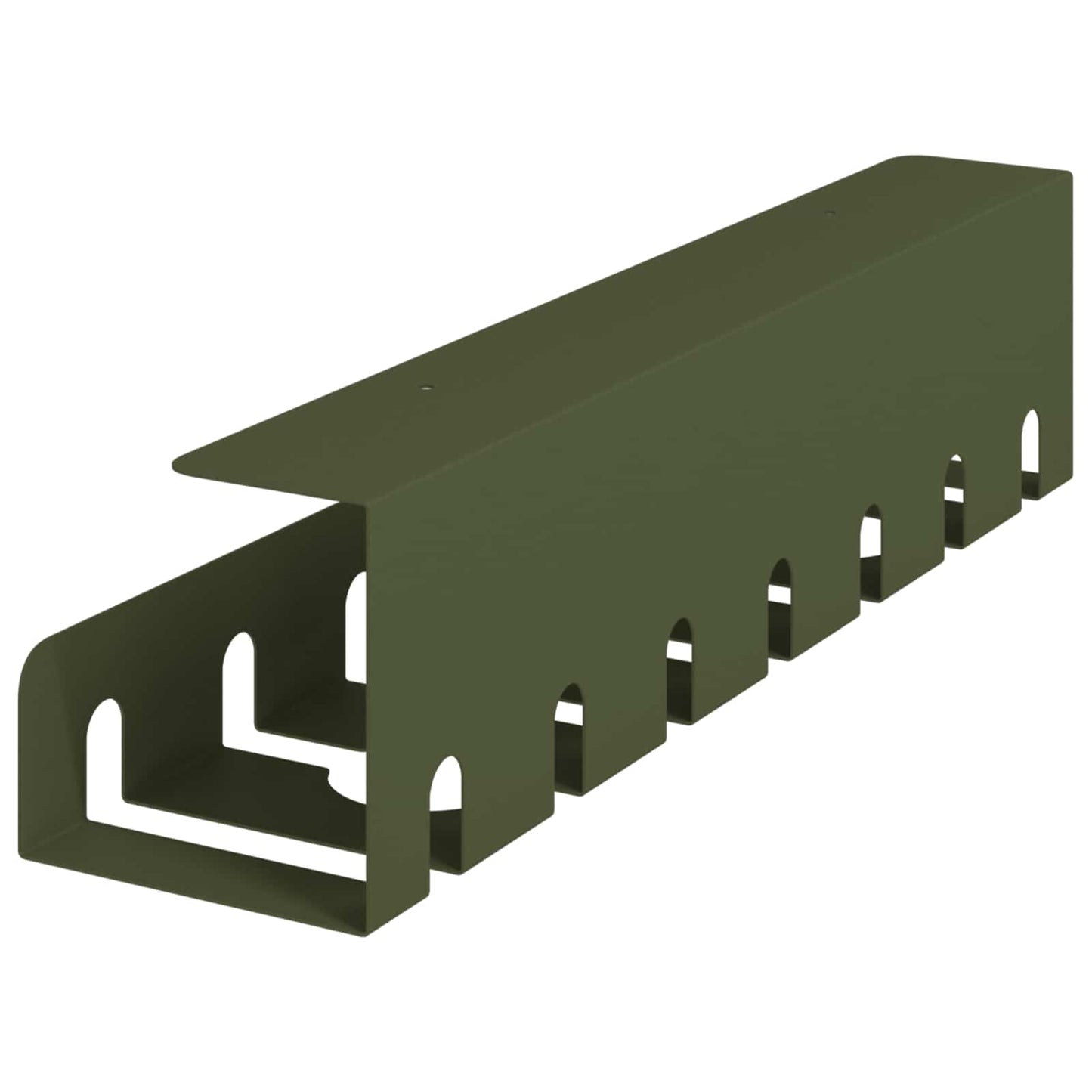 Under Desk Cable Management Tray 2 pcs Olive Green