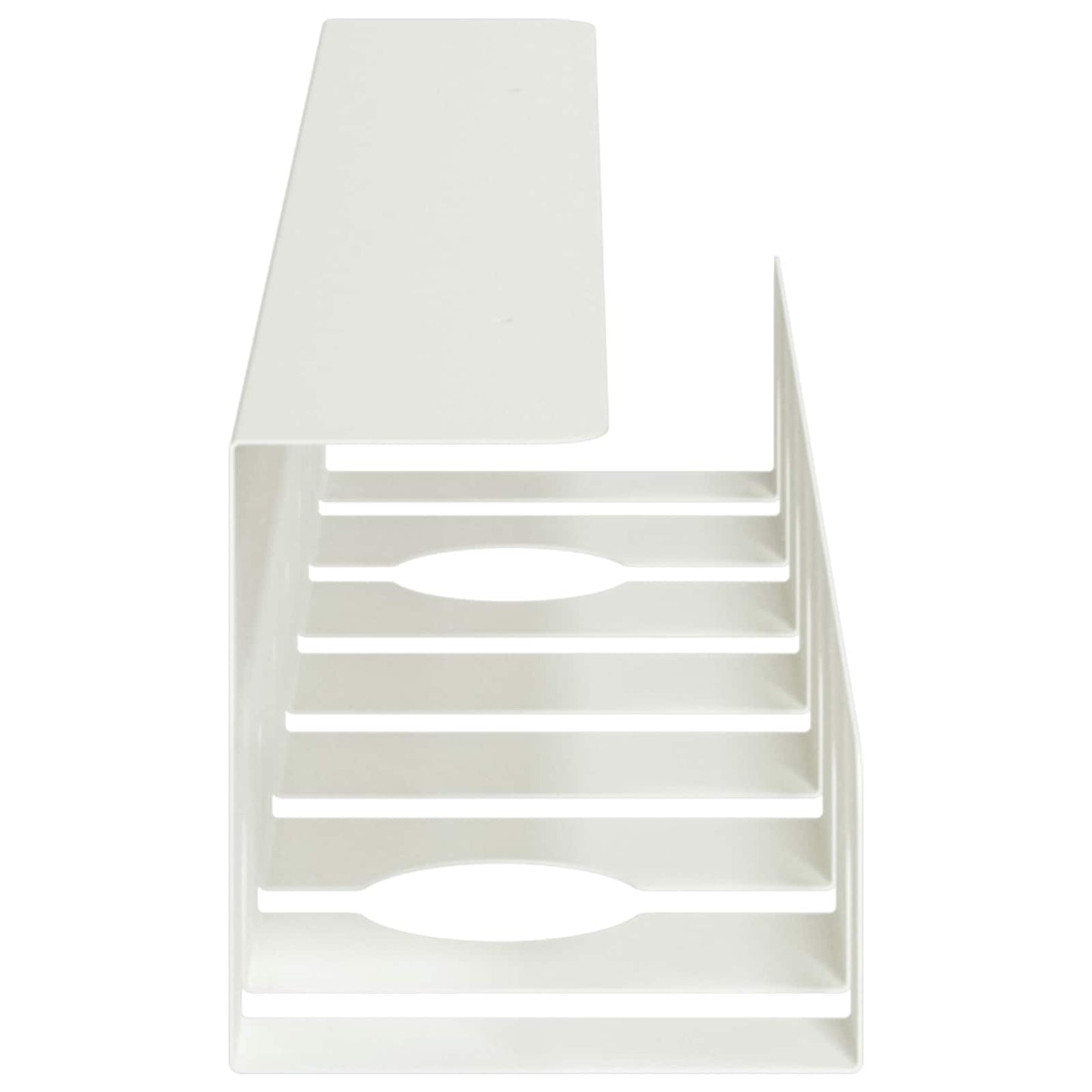 Under Desk Cable Management Tray 2 pcs White 43 x 10 x 10 cm