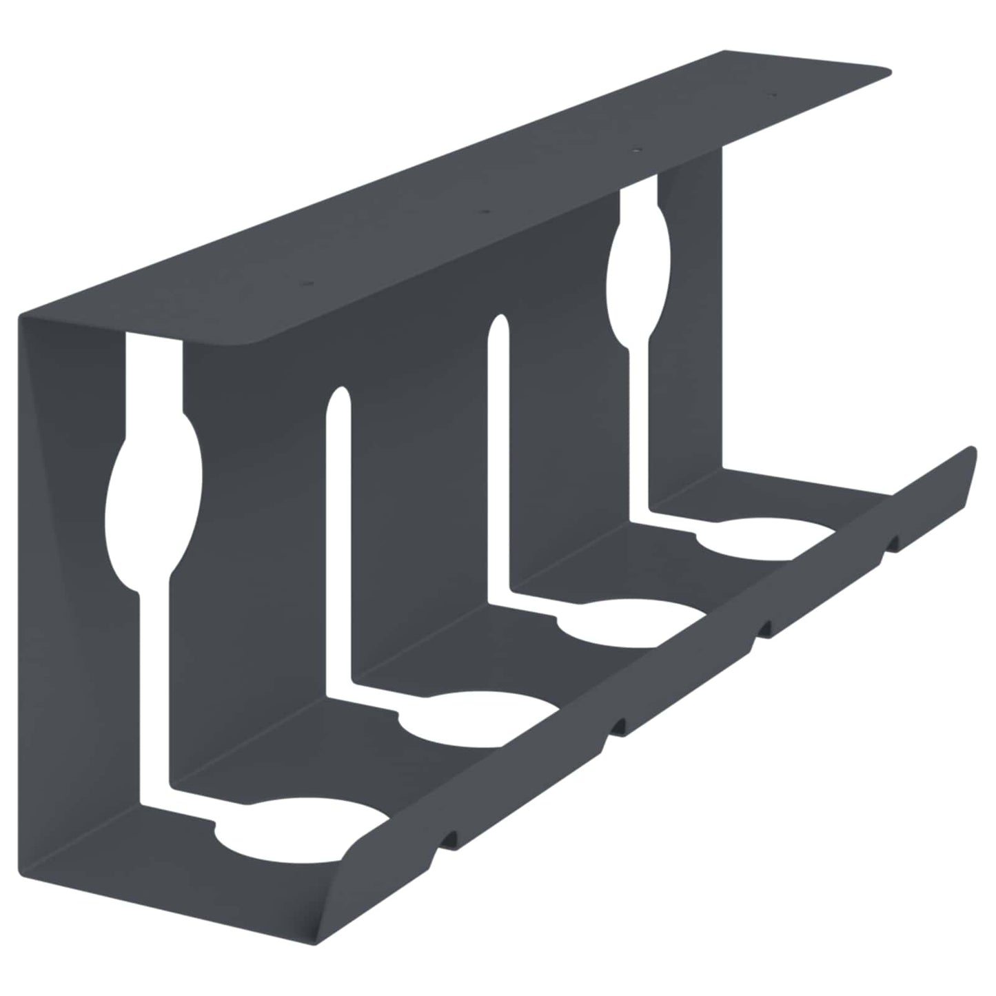 Under Desk Cable Management Tray 2 pcs Anthracite
