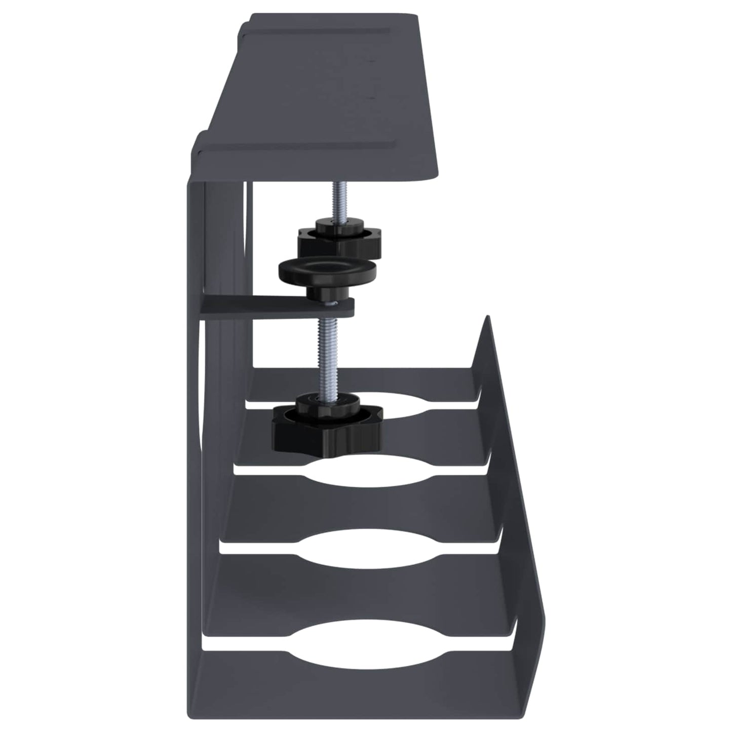 Under Desk Cable Management Tray 2 pcs Anthracite