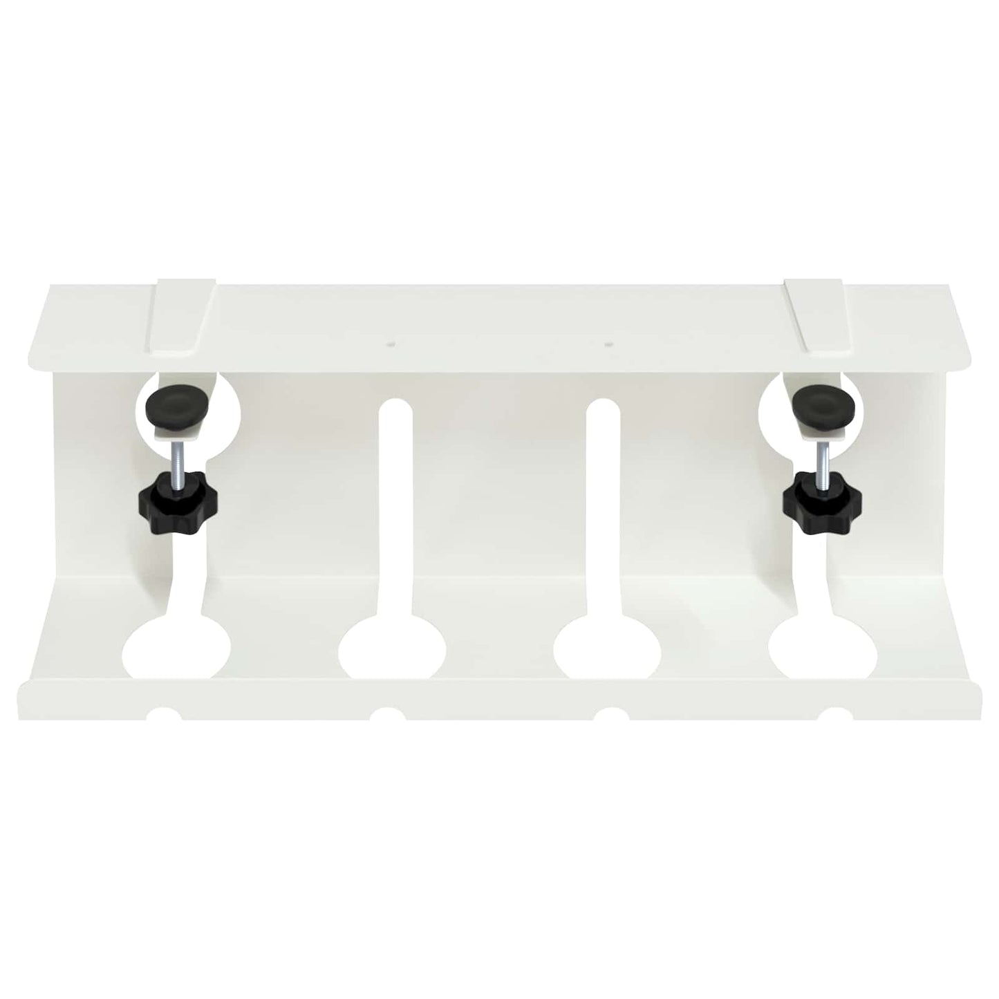 Under Desk Cable Management Tray 2 pcs White 43 x 10 x 15 cm