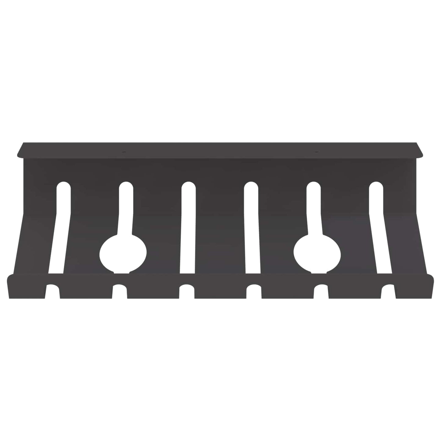 Under Desk Cable Management Tray 2 pcs Black