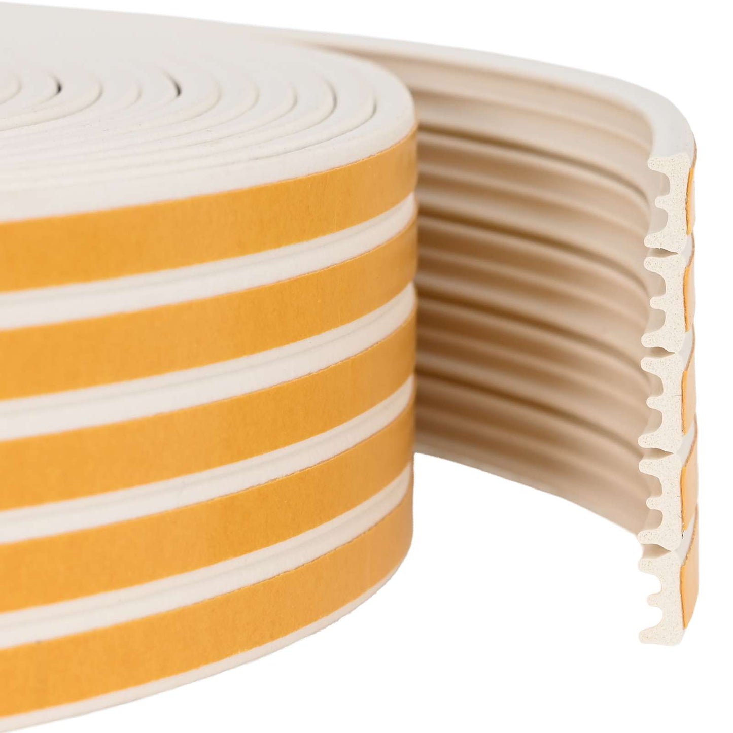 Self-Adhesive Window Seal White 15 x 8 mm 12 m EPDM Foam