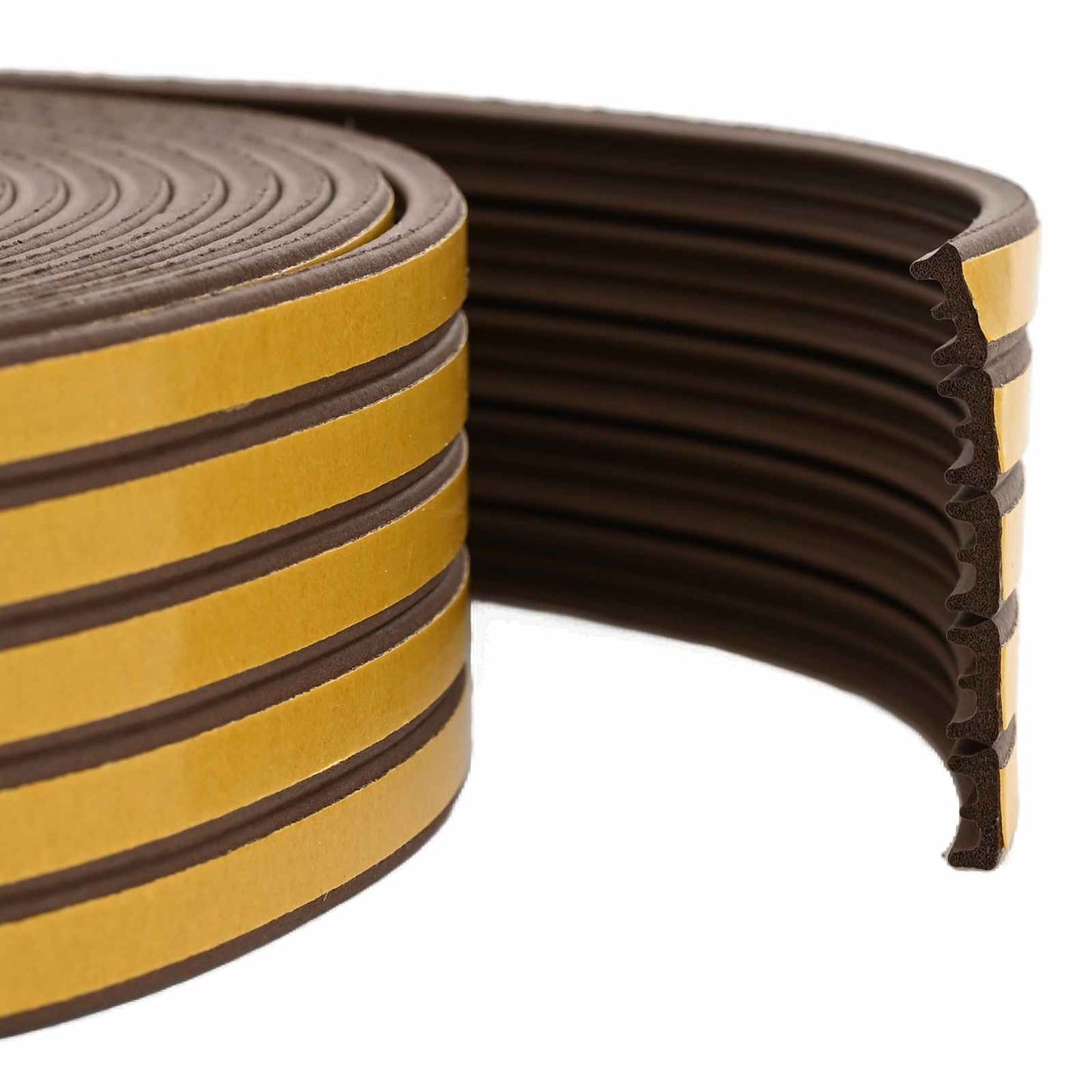 Self-Adhesive Window Seal Brown 15 x 8 mm 25 m EPDM Foam