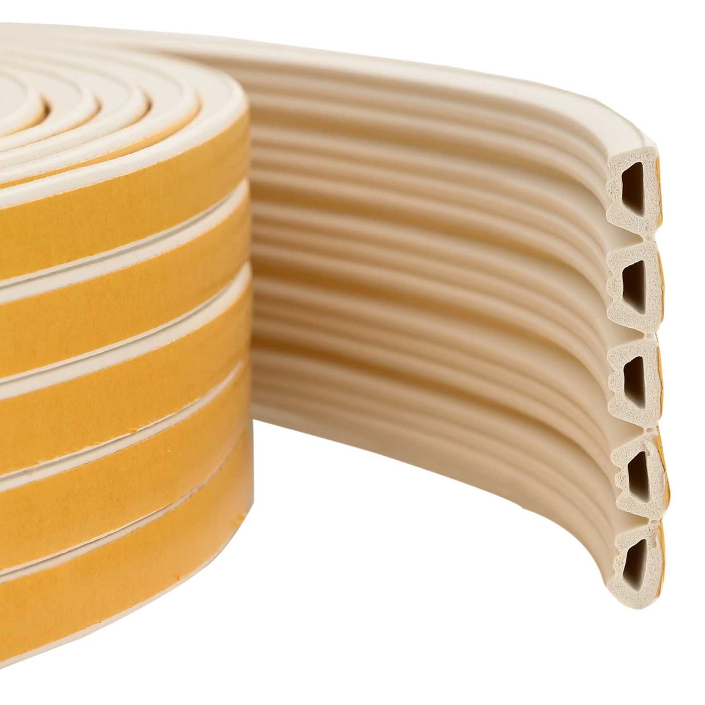 Self-Adhesive Window Seal White 10 x 6 mm 50 m EPDM Foam