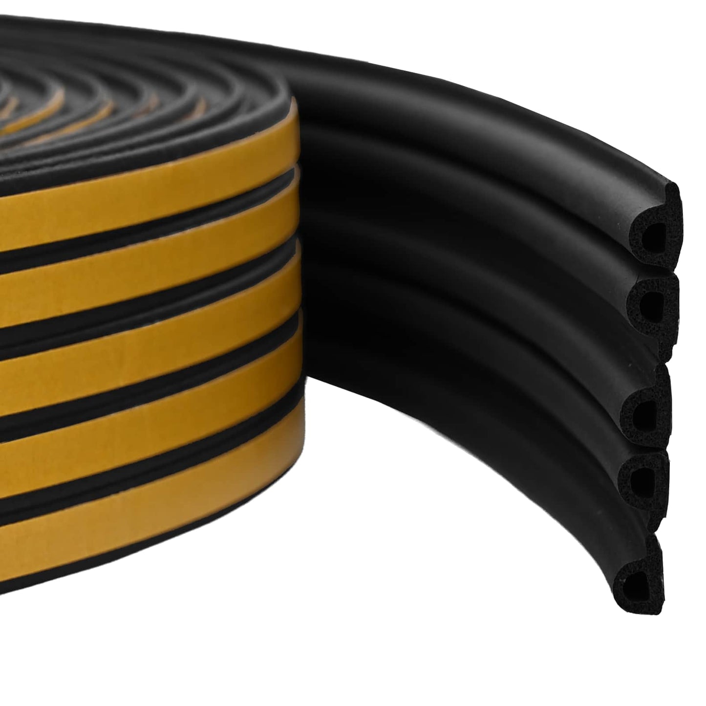 Self-Adhesive Window Seal Black 9 x 6 mm 50 m EPDM Foam