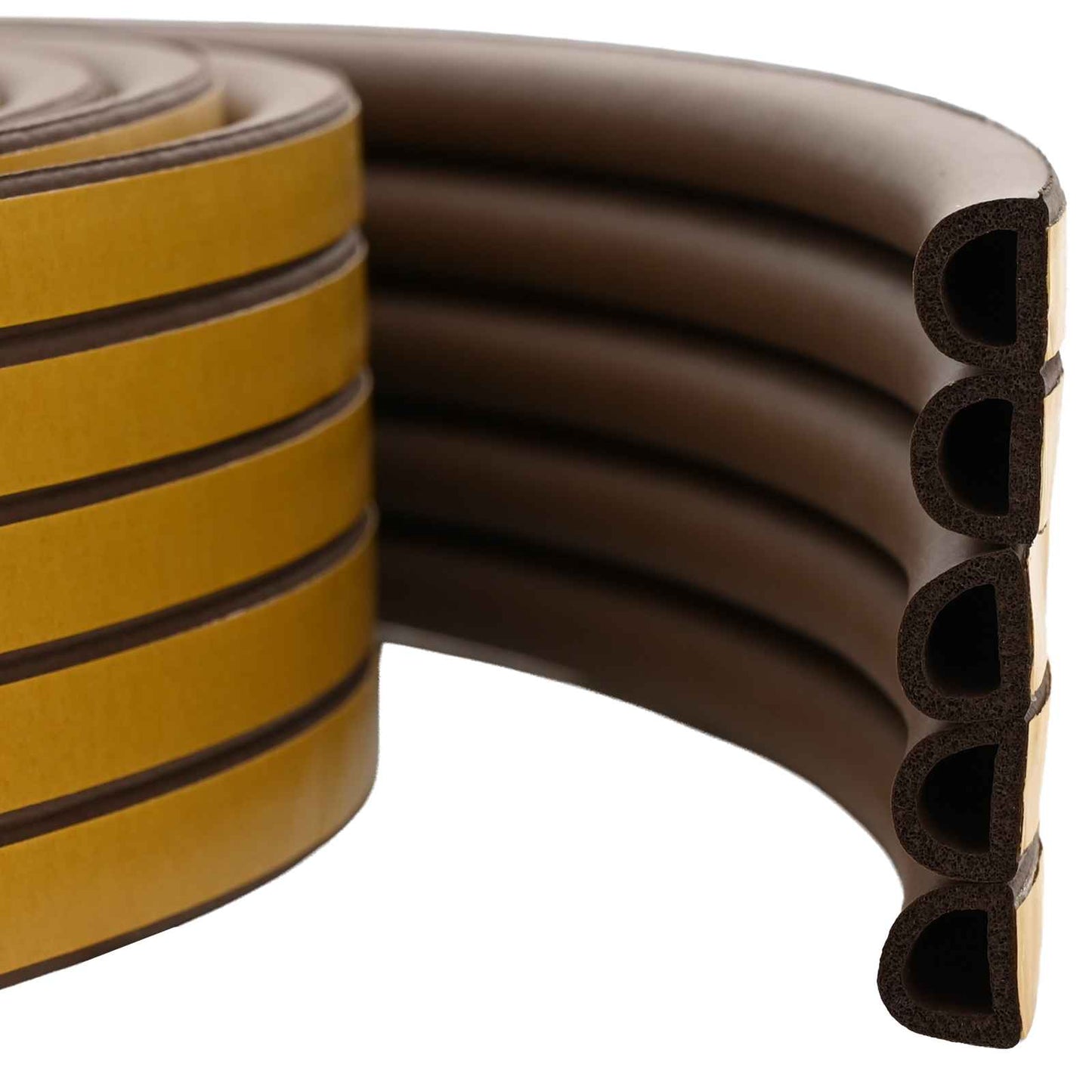 Self-Adhesive Window Seal Brown 9 x 8 mm 100 m EPDM Foam