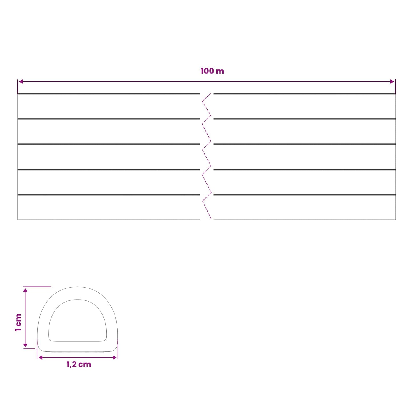 Self-Adhesive Window Seal White 12 x 10 mm 100 m EPDM Foam