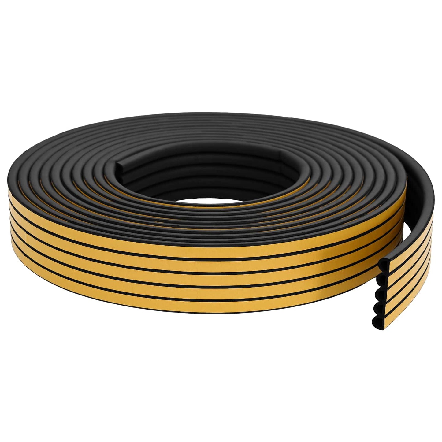 Self-Adhesive Window Seal Black 12 x 10 mm 25 m EPDM Foam