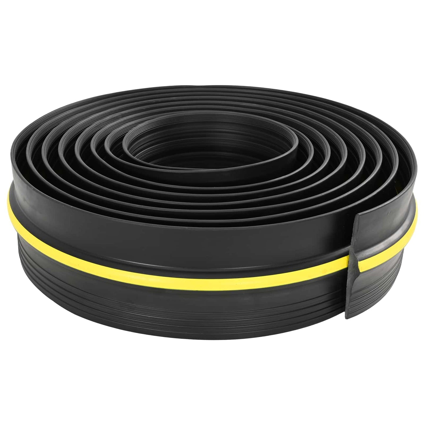 Garage Floor Seal Black and Yellow 12 x 90 mm 2.5 m PVC