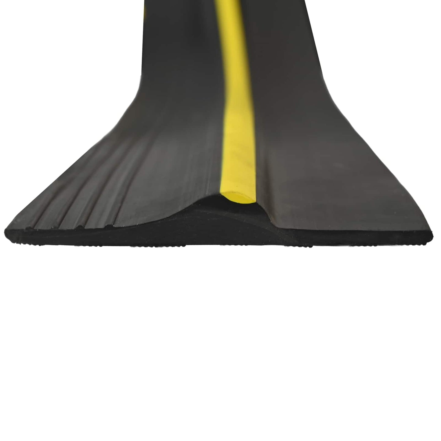 Garage Floor Seal Black and Yellow 12 x 90 mm 2.5 m PVC