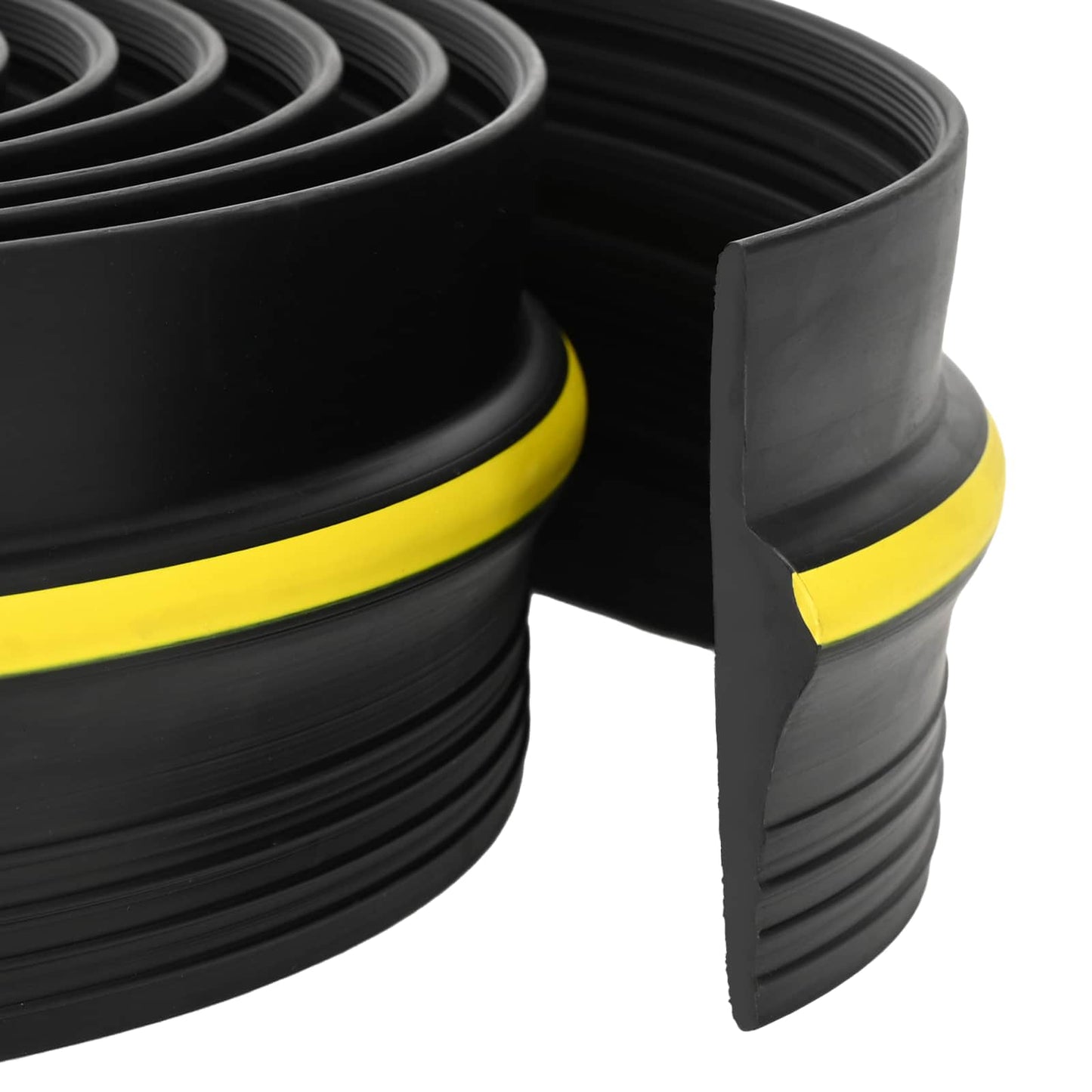 Garage Floor Seal Black and Yellow 12 x 90 mm 3.5 m PVC