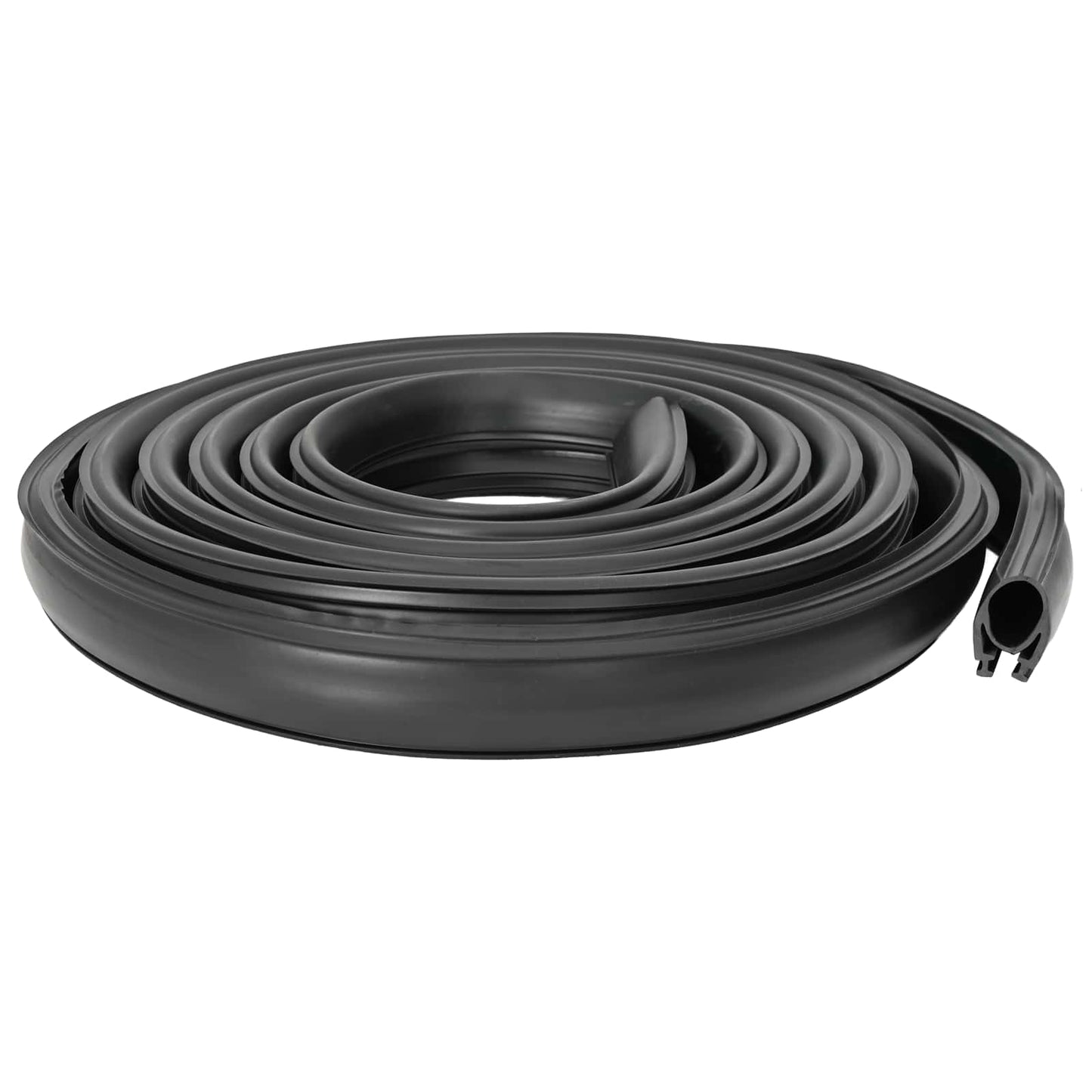Garage Door Seal Black 41 x 33 mm 4 m PVC