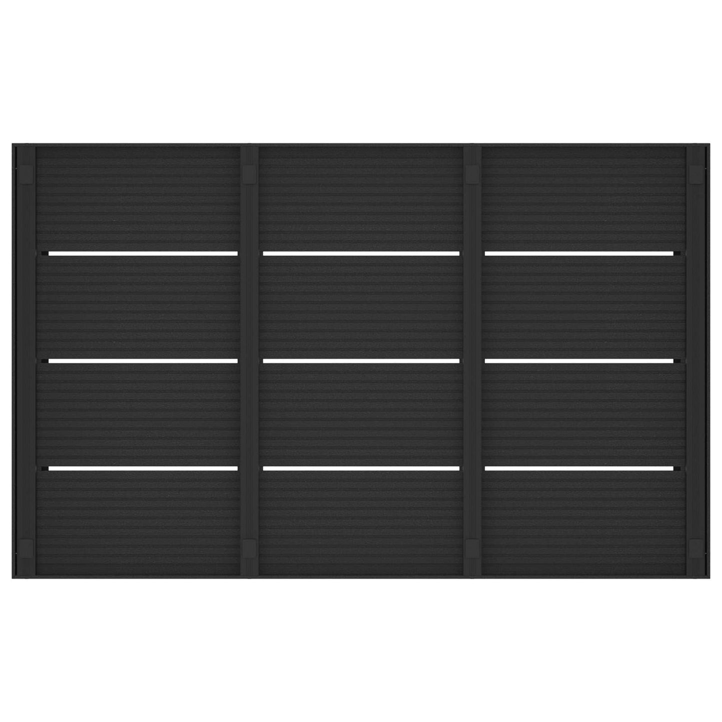 Shower Base Plate Black 101 x 63 x 5.5 cm WPC