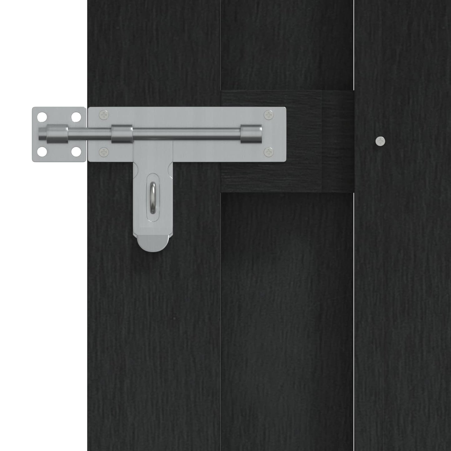Garden Gate 100 x 150 cm WPC and Aluminium Black