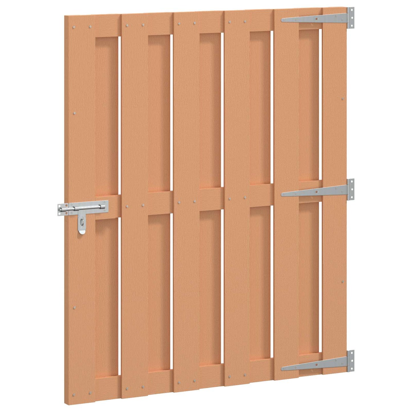 Garden Gate 100 x 112 cm WPC and Aluminium Brown