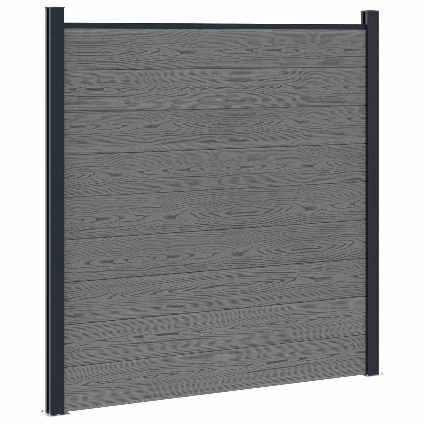 Fence Panel WPC and Aluminium Grey