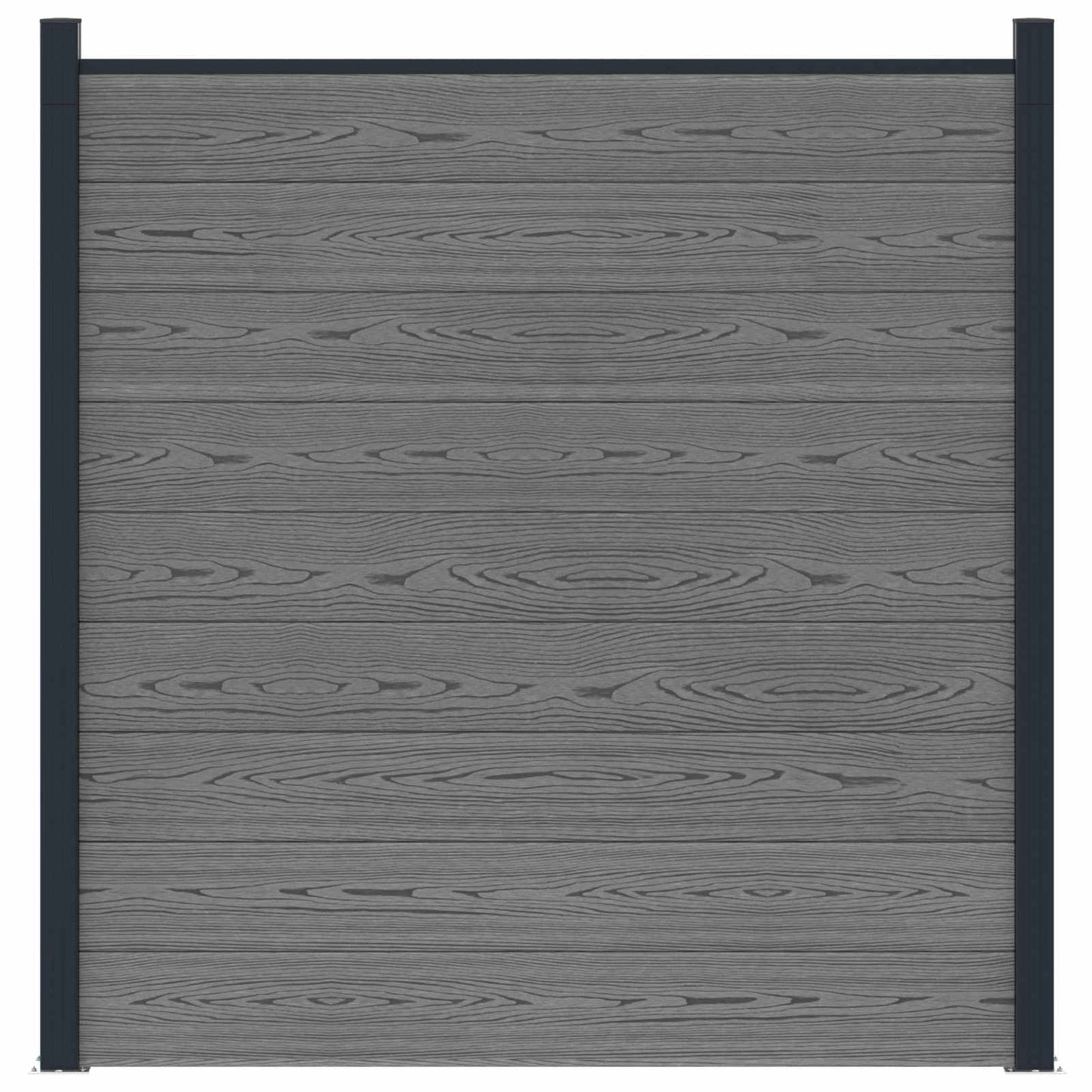 Fence Panel WPC and Aluminium Grey