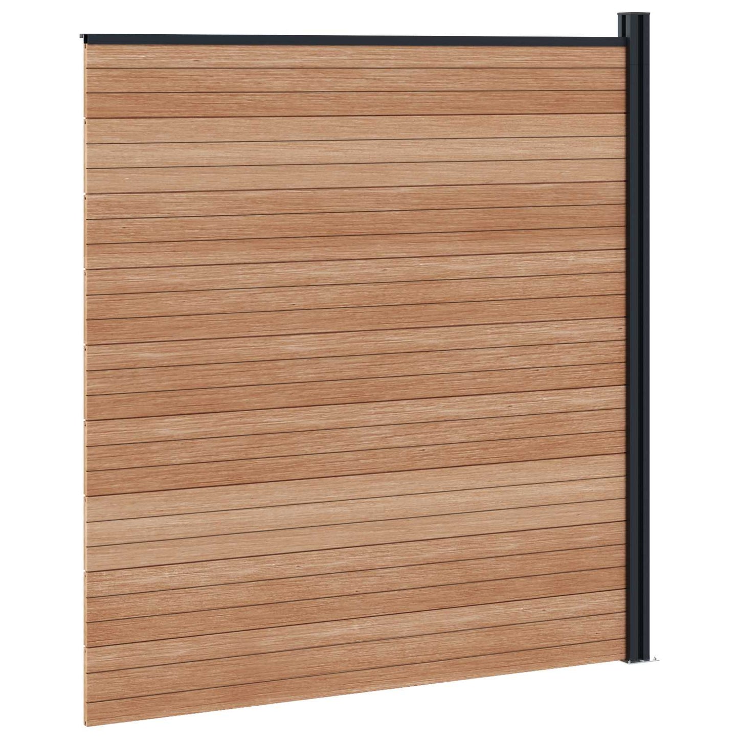 Fence Panel WPC and Aluminium Brown