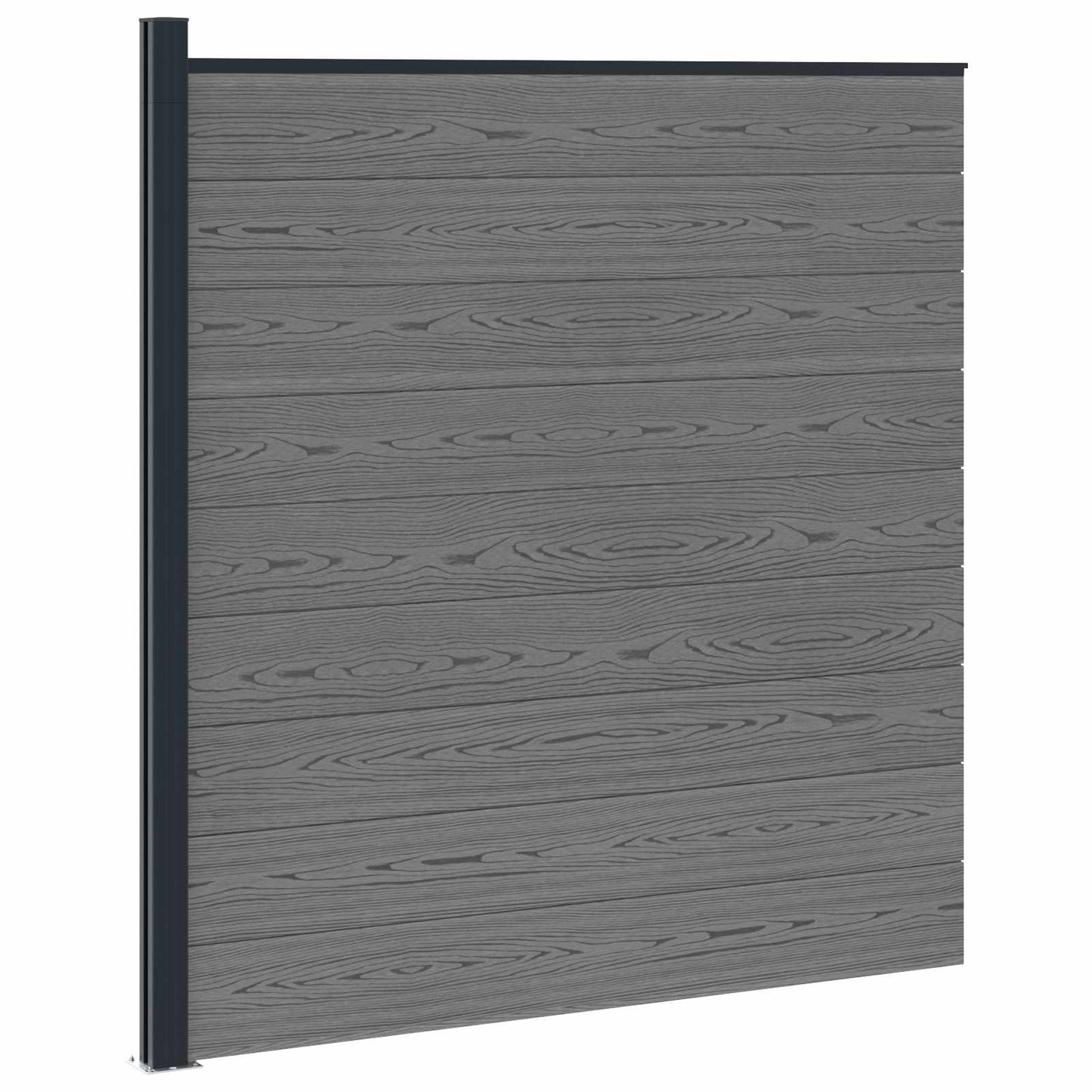 Fence Panel WPC and Aluminium Grey