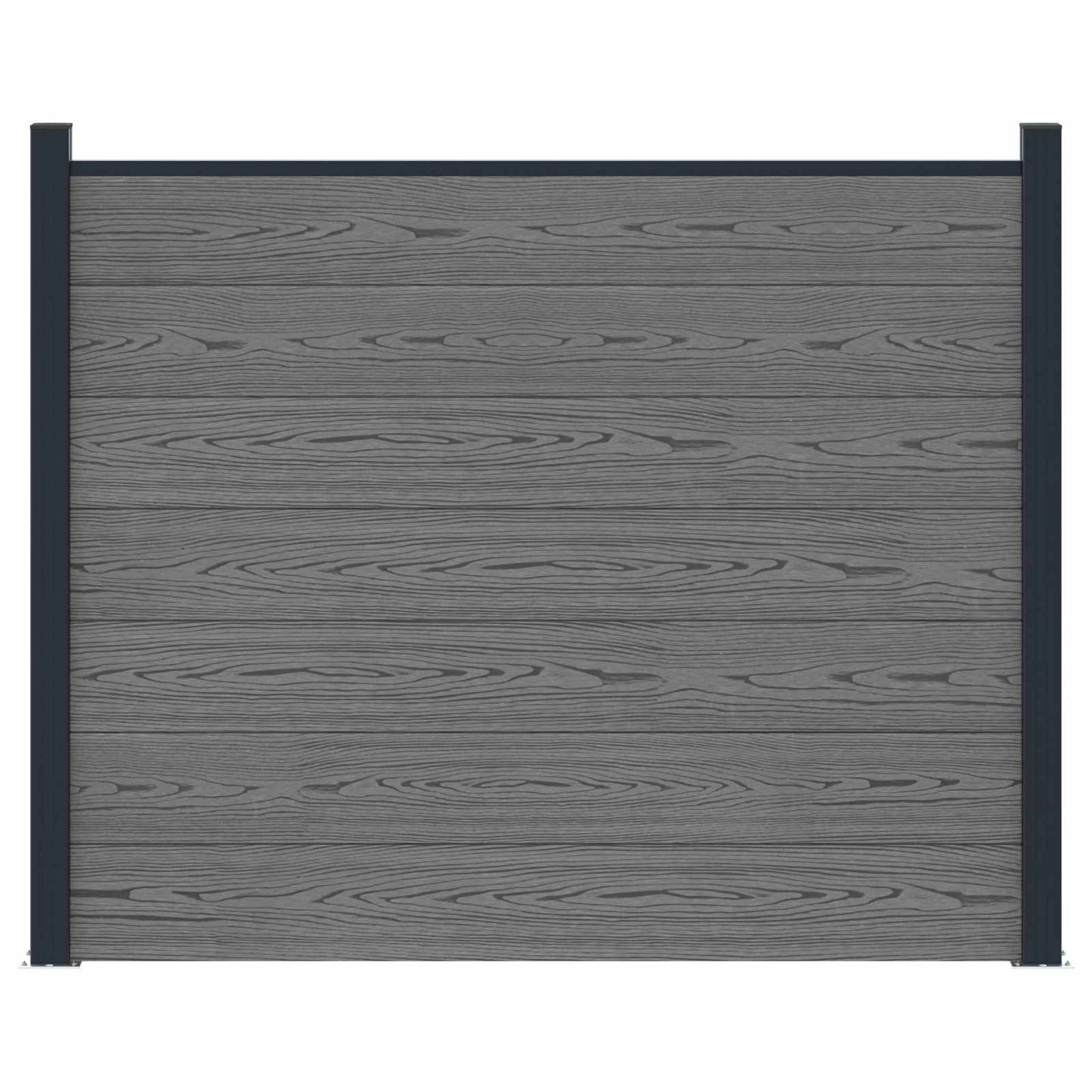 Fence Panel WPC and Aluminium Grey