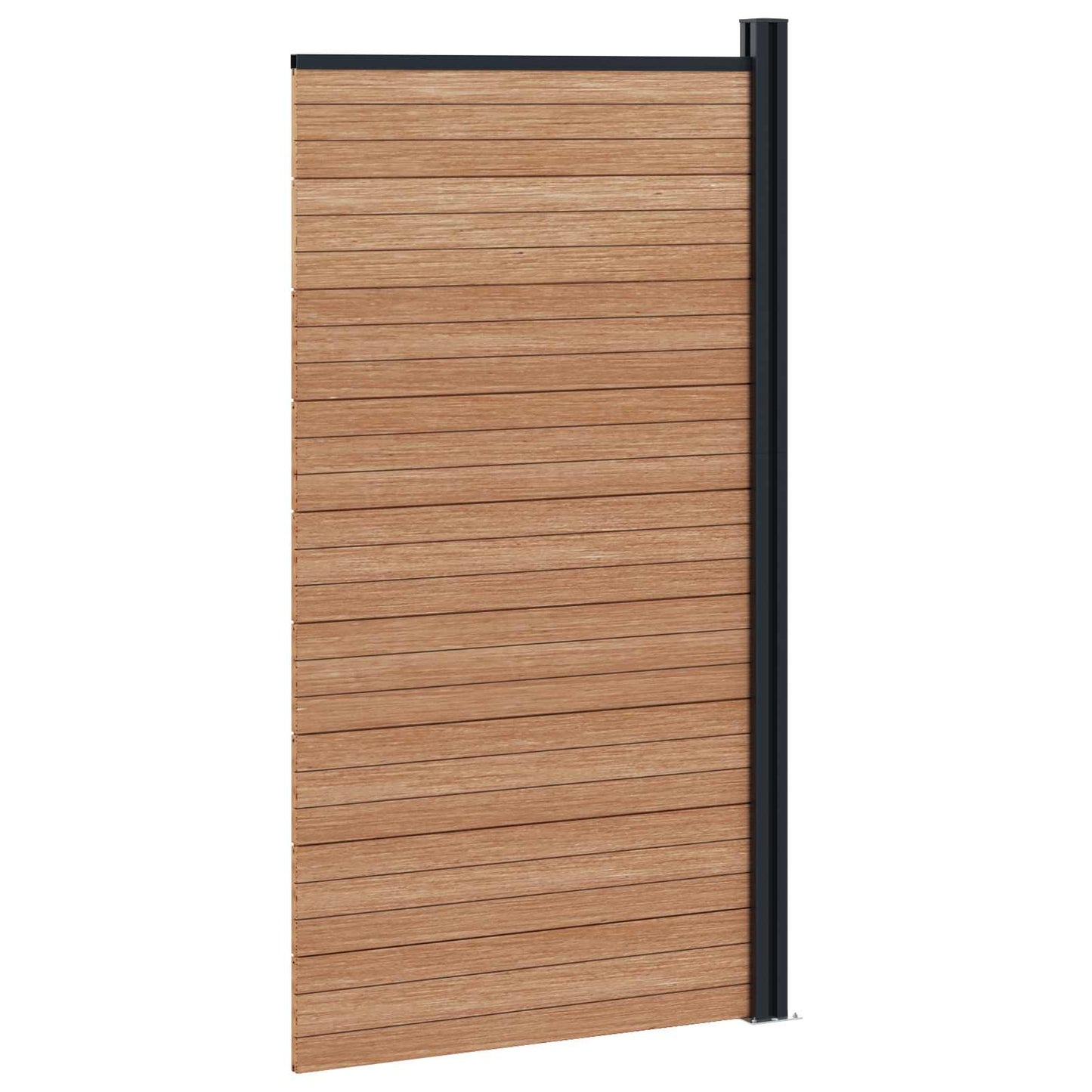 Fence Panel WPC and Aluminium Brown
