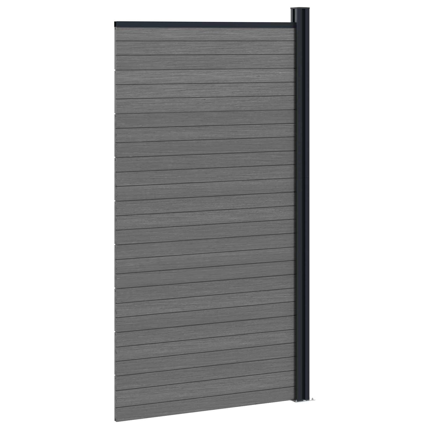 Fence Panel WPC and Aluminium Grey