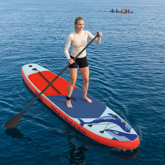 Inflatable Stand Up Paddle Board SCYLLA 335 x 76 x 15 cm Blue