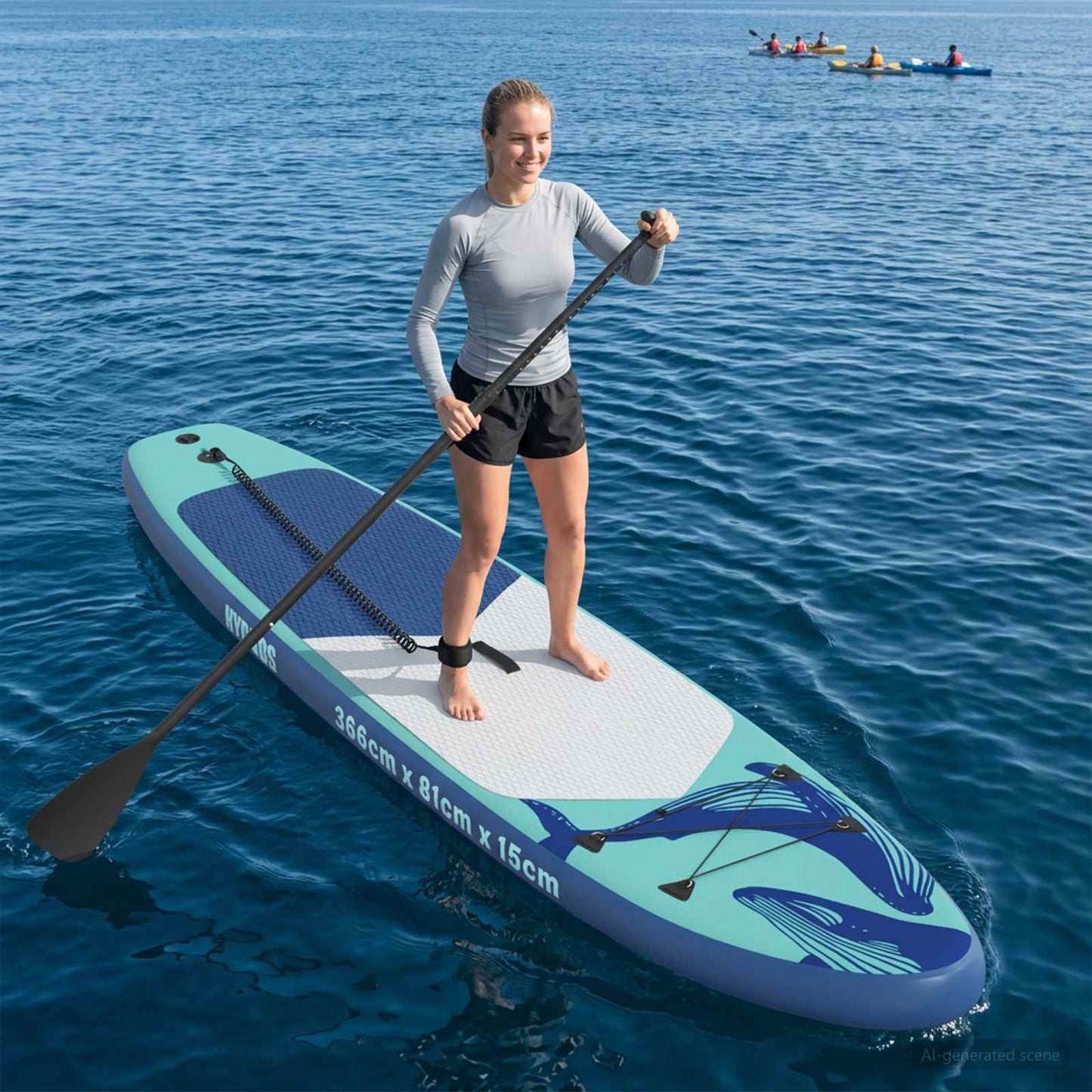 Inflatable Stand Up Paddle Board HYDROS 366 x 81 x 15 cm for