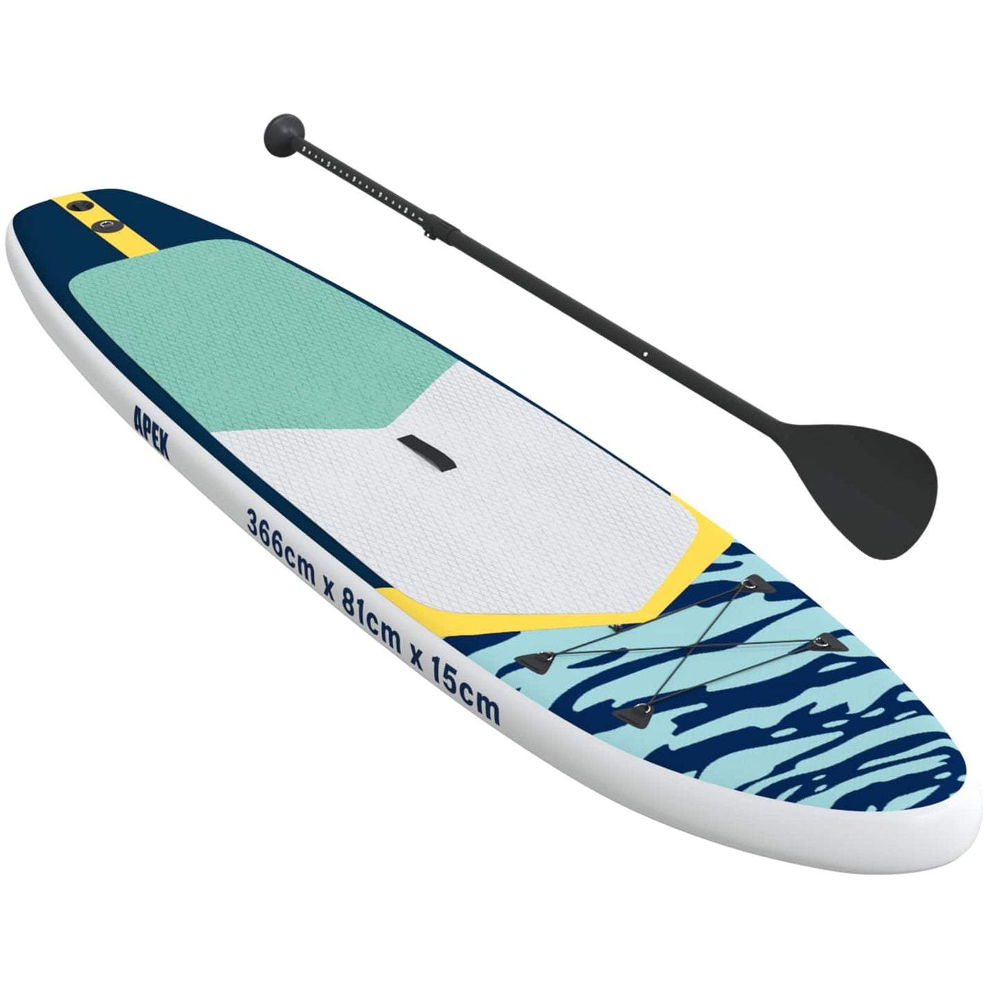 Inflatable Stand Up Paddle Board APEX 366 x 81 x 15 cm Blue for