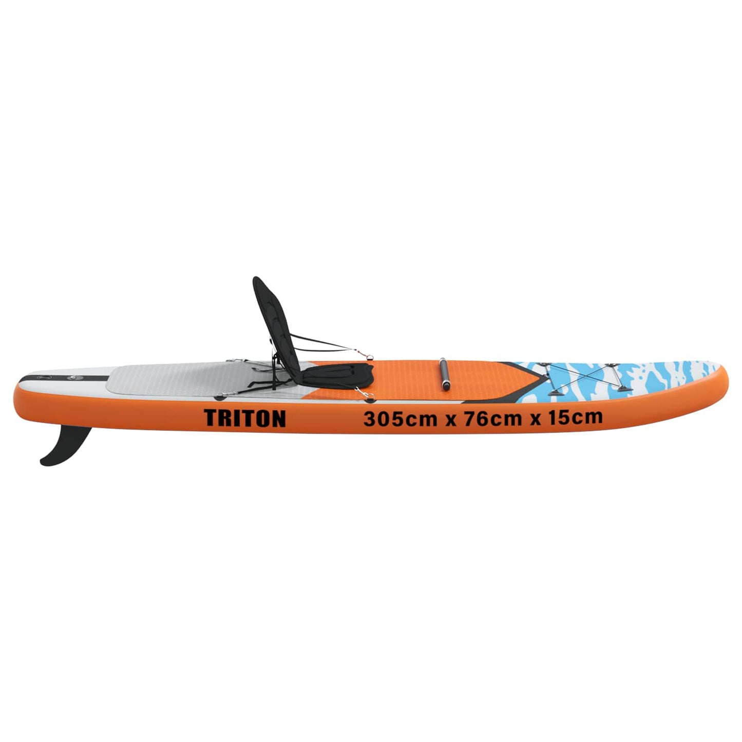 SUP Board with Seat 2-in-1 TRITON 305 x 76 x 15 cm Blue for