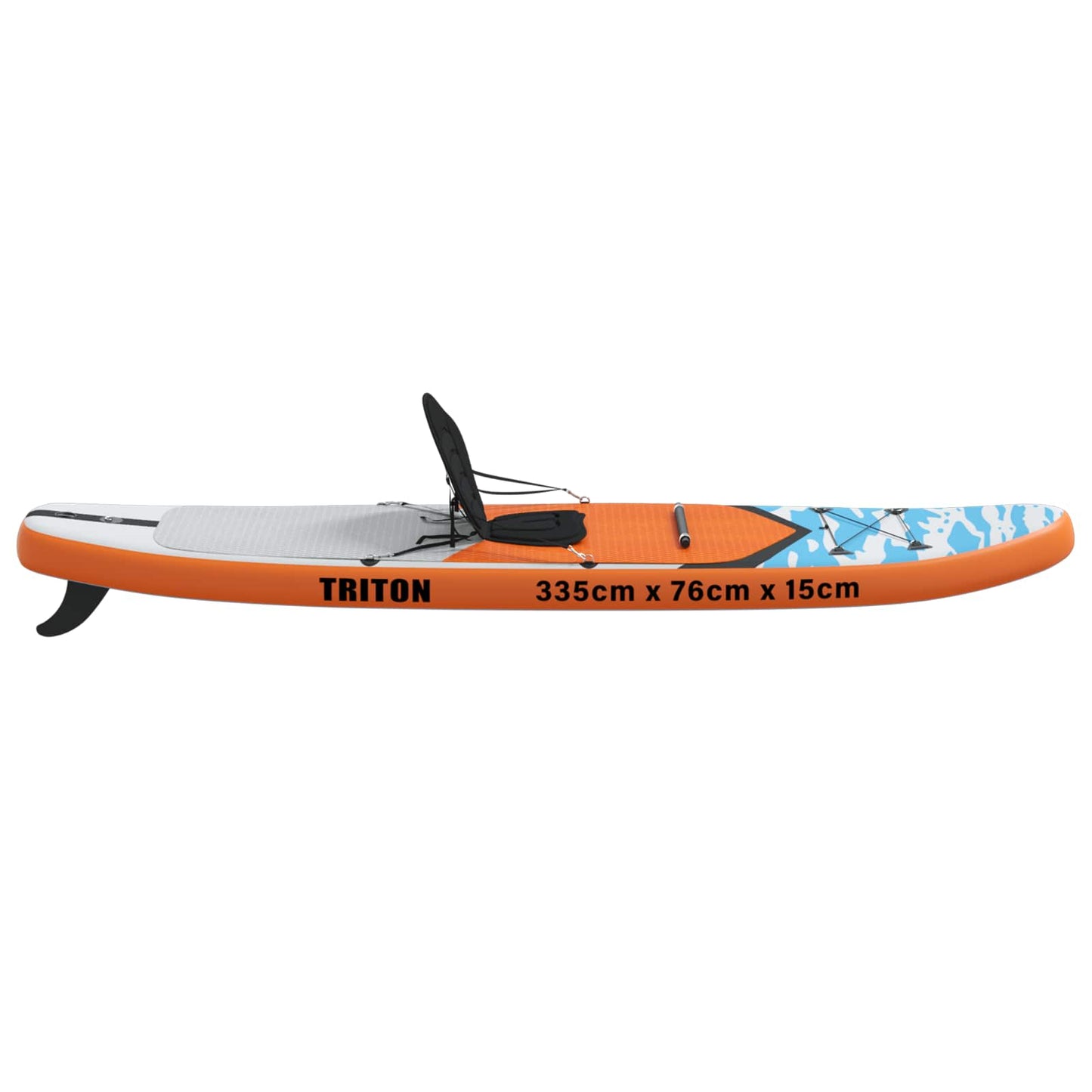 SUP Board with Seat 2-in-1 TRITON 335 x 76 x 15 cm Blue for
